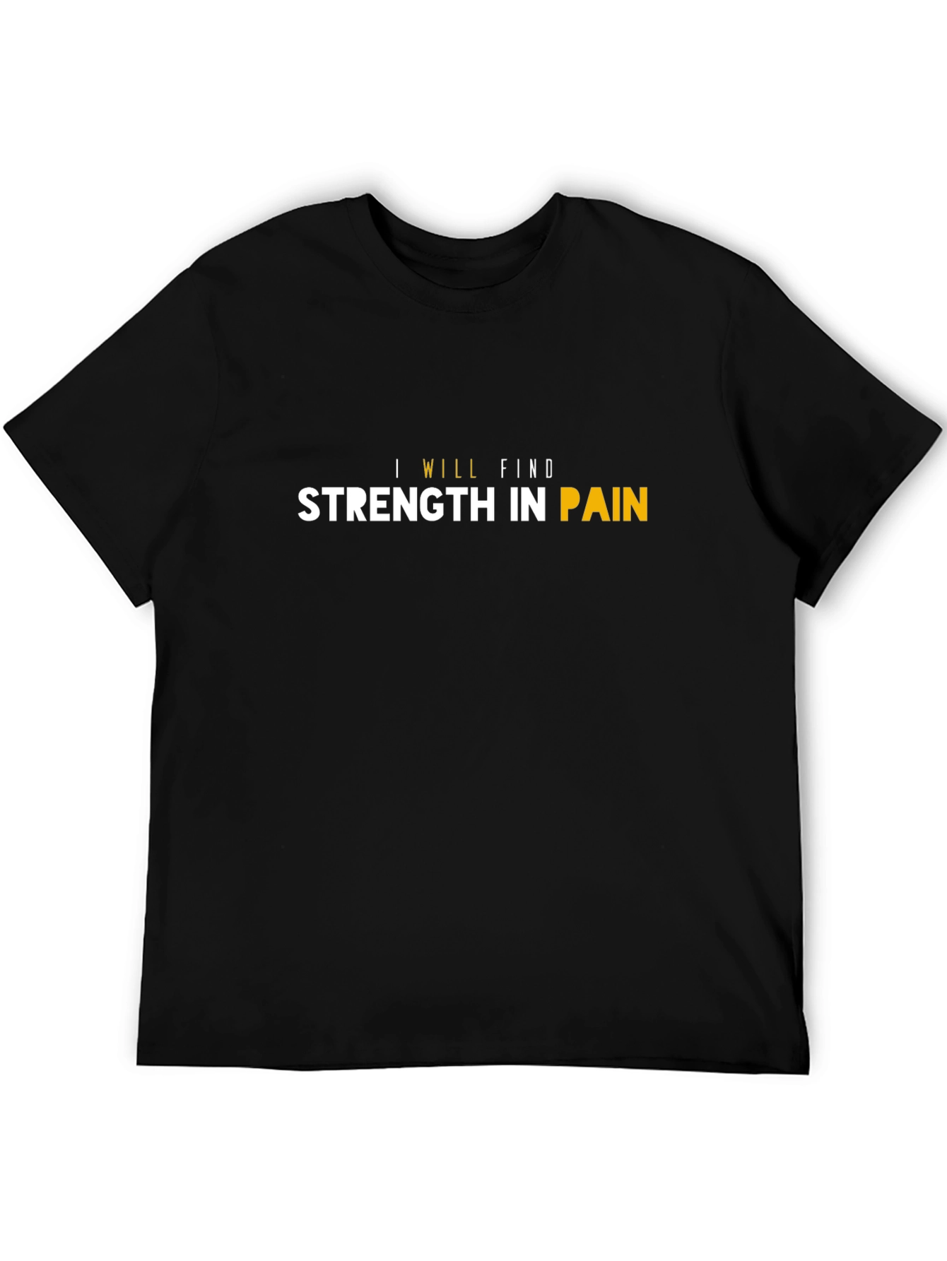 Strength in Pain Black Graphic Tee