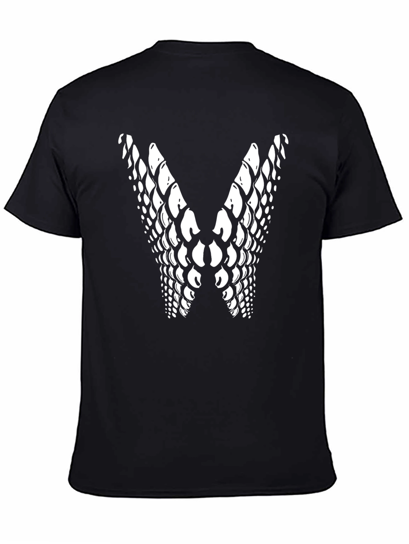 Scales Graphic Print Black T-Shirt