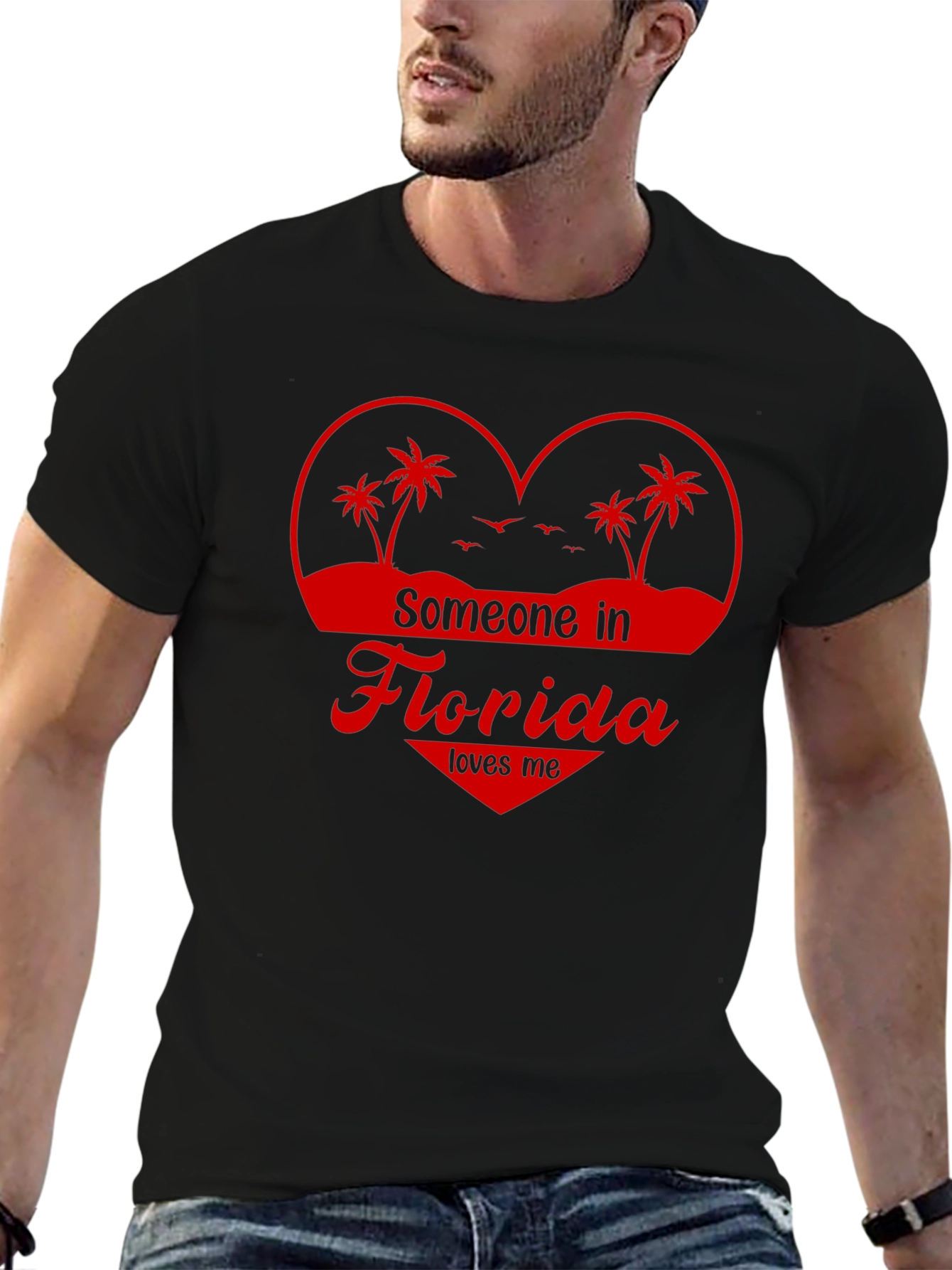 Florida Love Graphic Tee - Heart Design