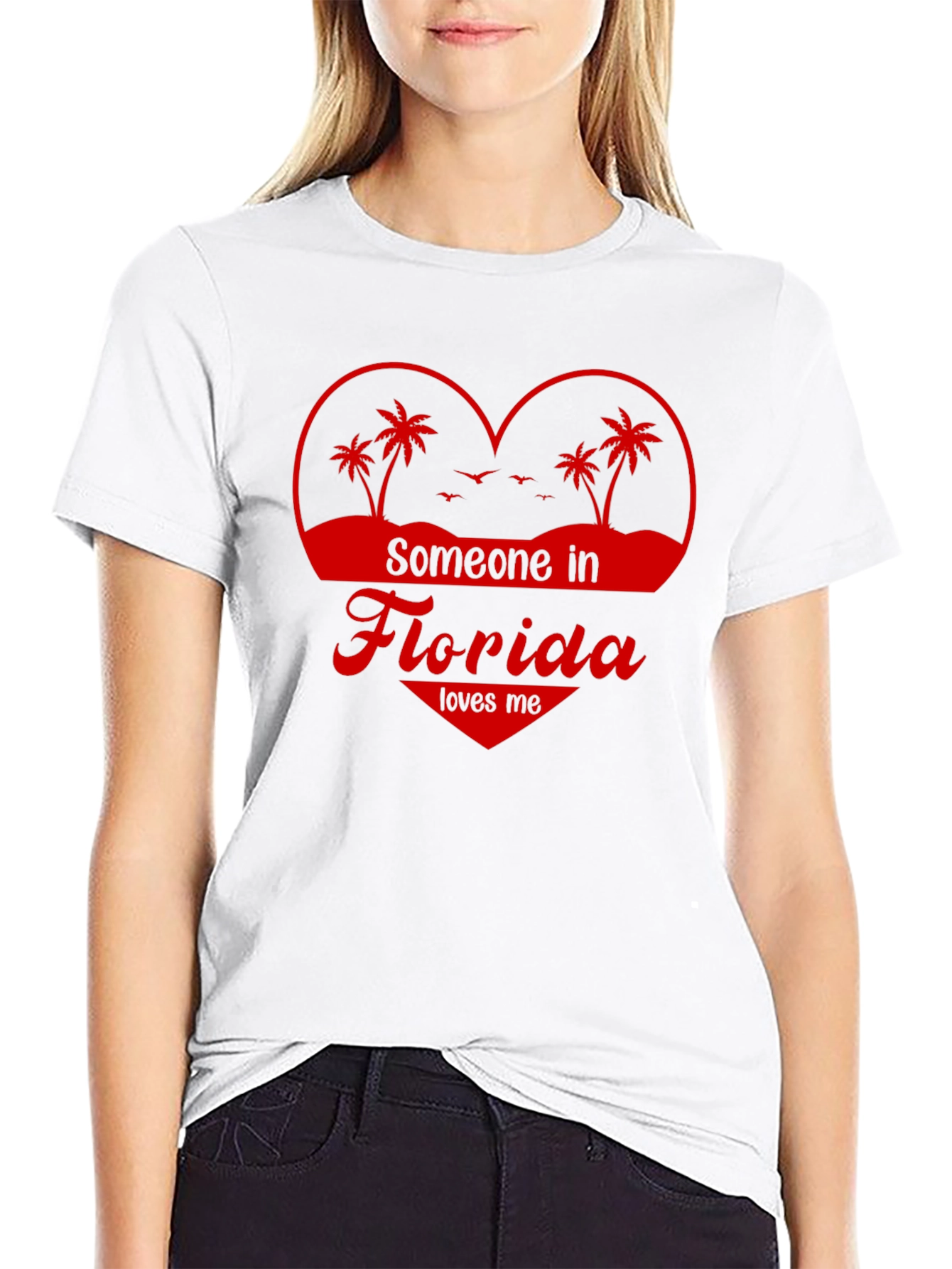 Florida Love Graphic Tee - Heart Design