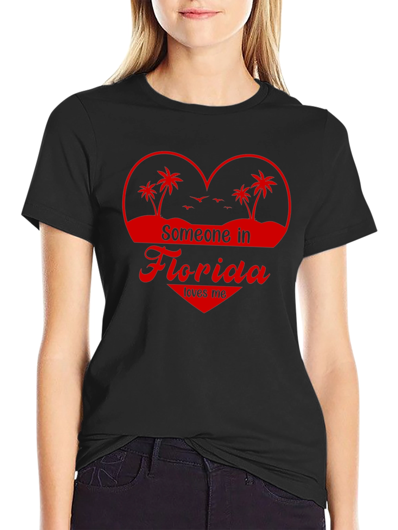 Florida Love Graphic Tee - Heart Design