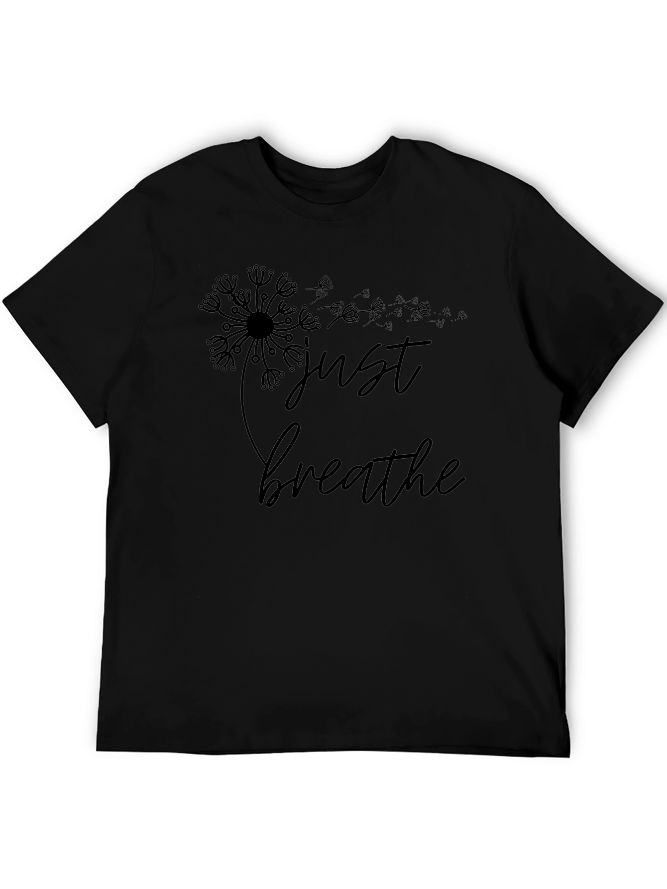 Just Breathe Dandelion Graphic Tee - Relaxed Fit