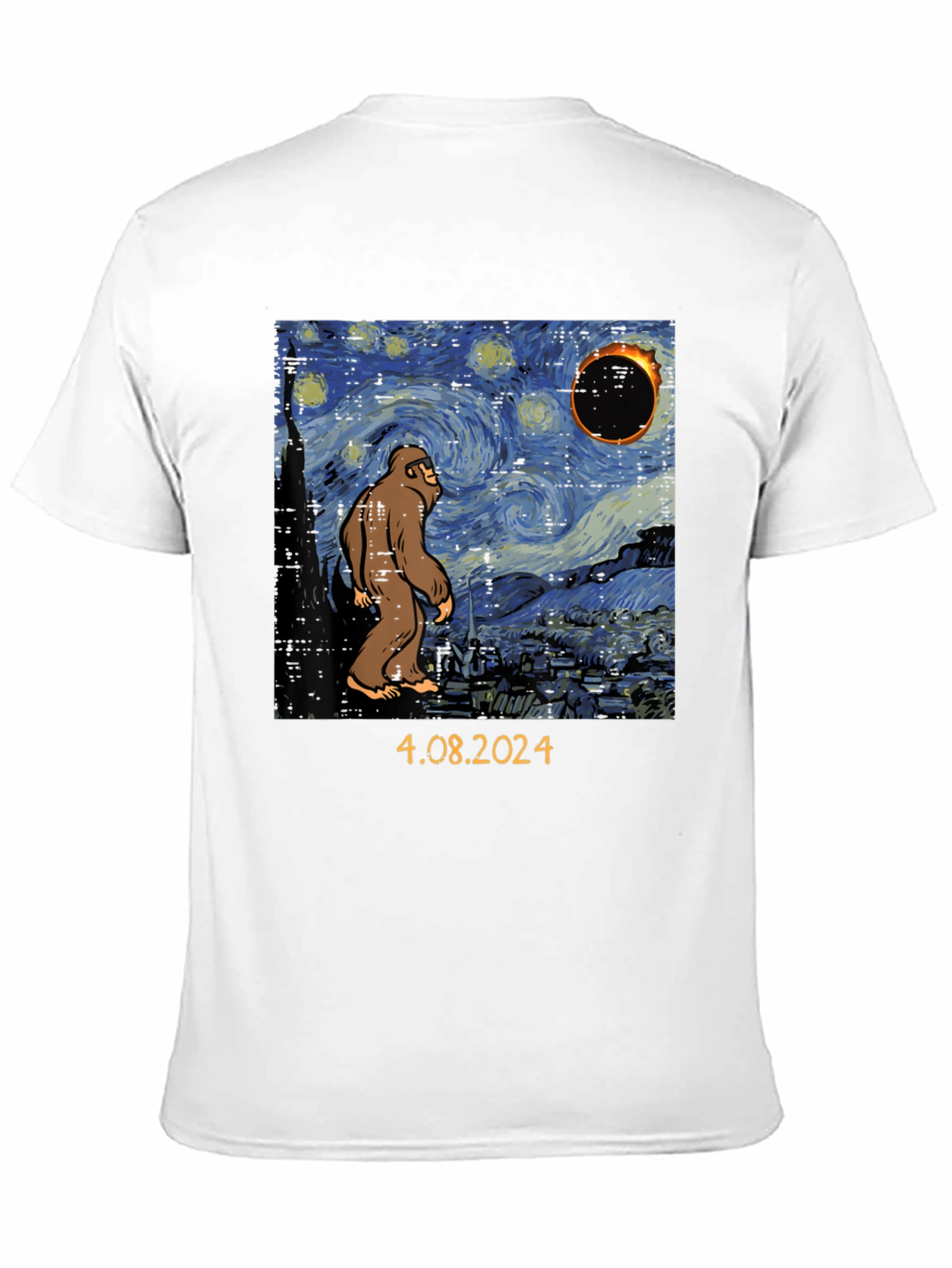 Starry Night Sasquatch Eclipse T-Shirt