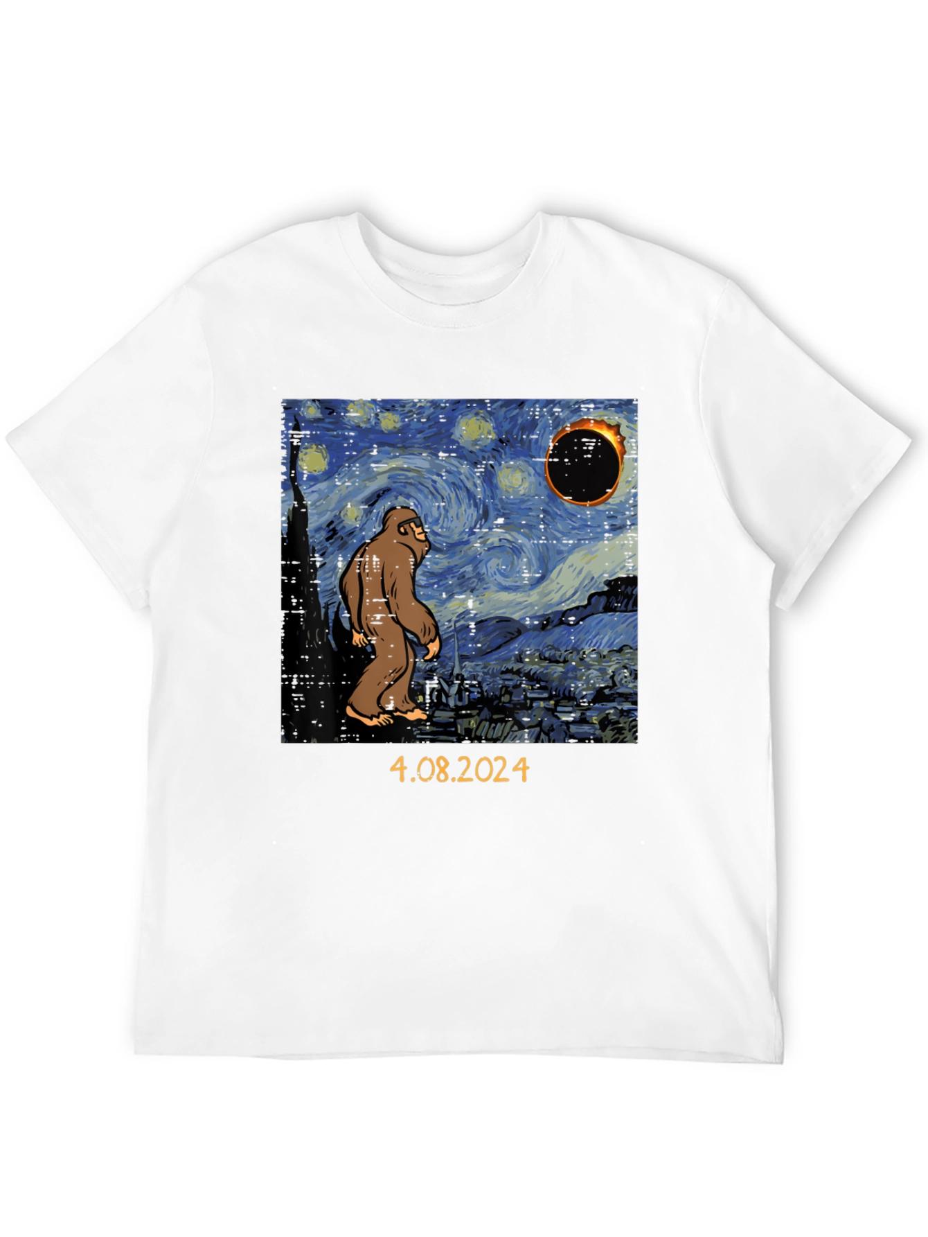 Starry Night Sasquatch Eclipse T-Shirt