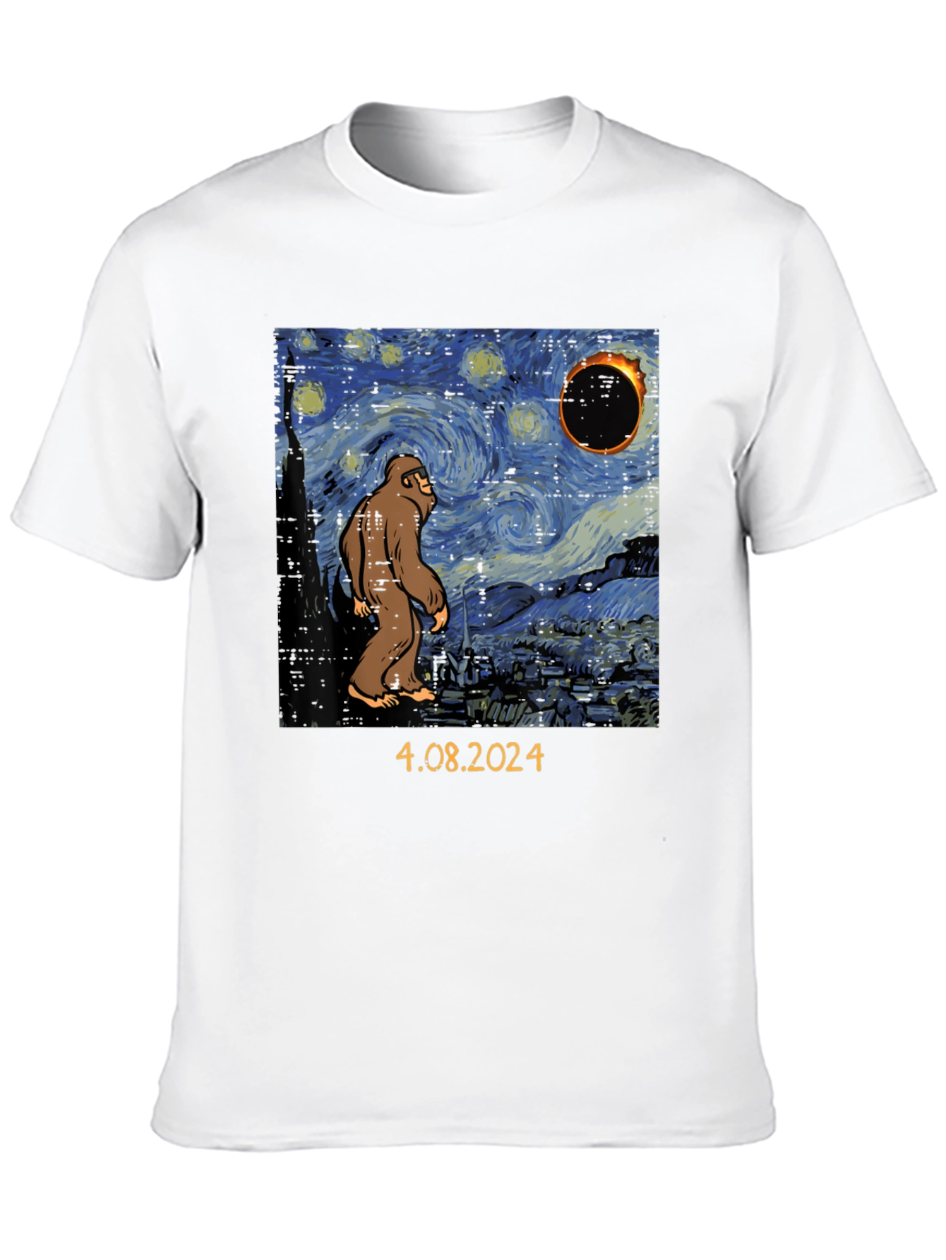 Starry Night Sasquatch Eclipse T-Shirt