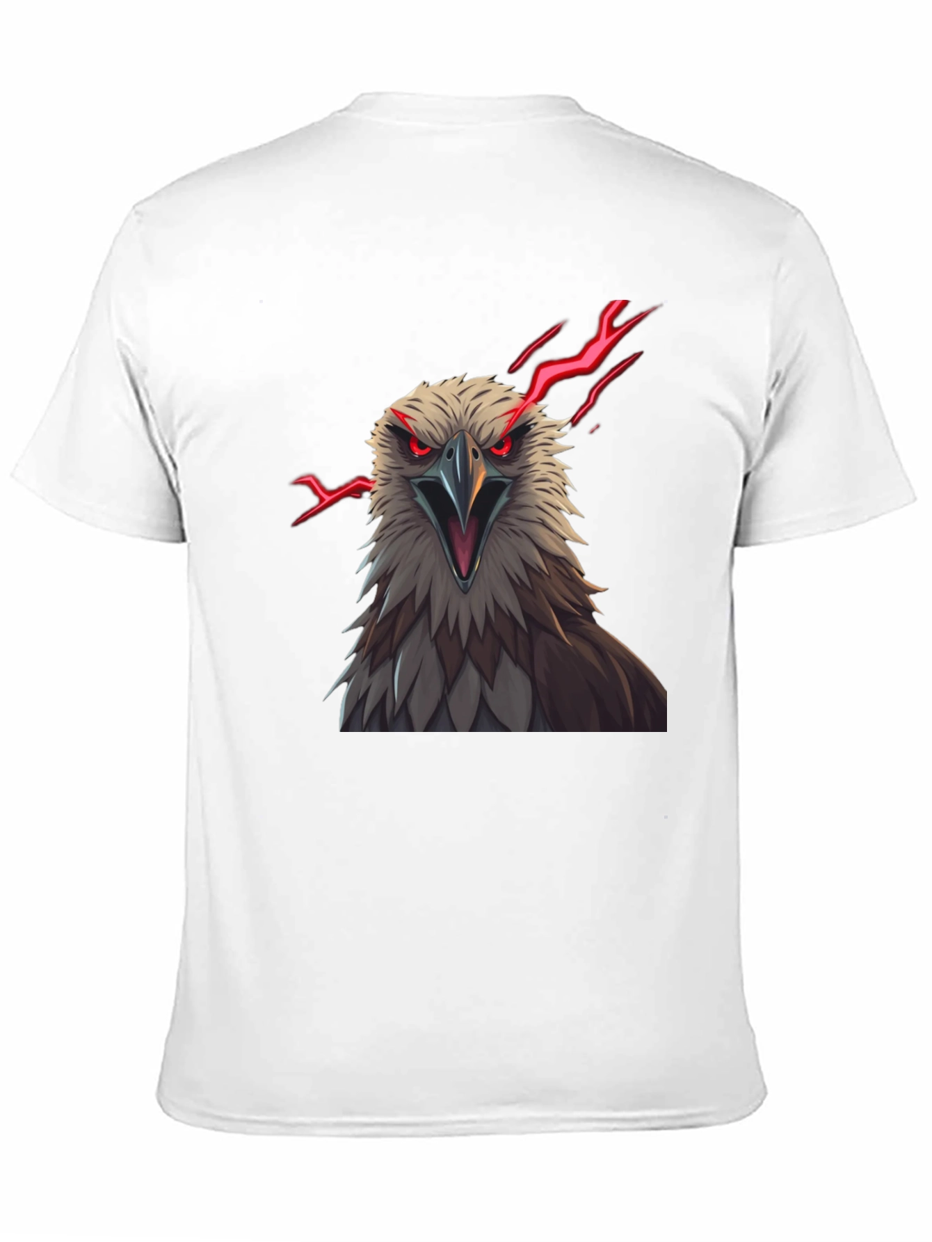 Mens Eagle Graphic Print Tee - Black