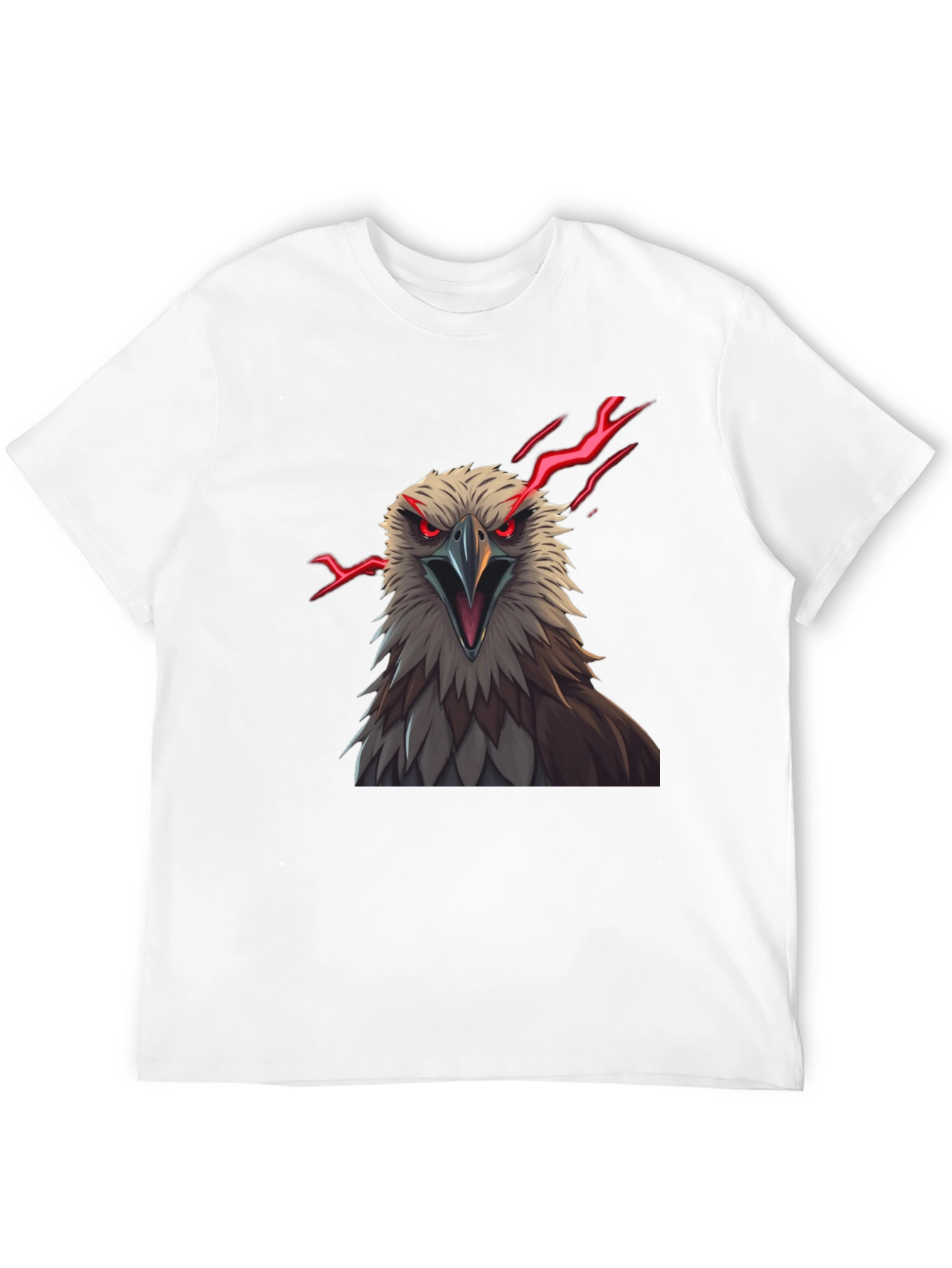Mens Eagle Graphic Print Tee - Black