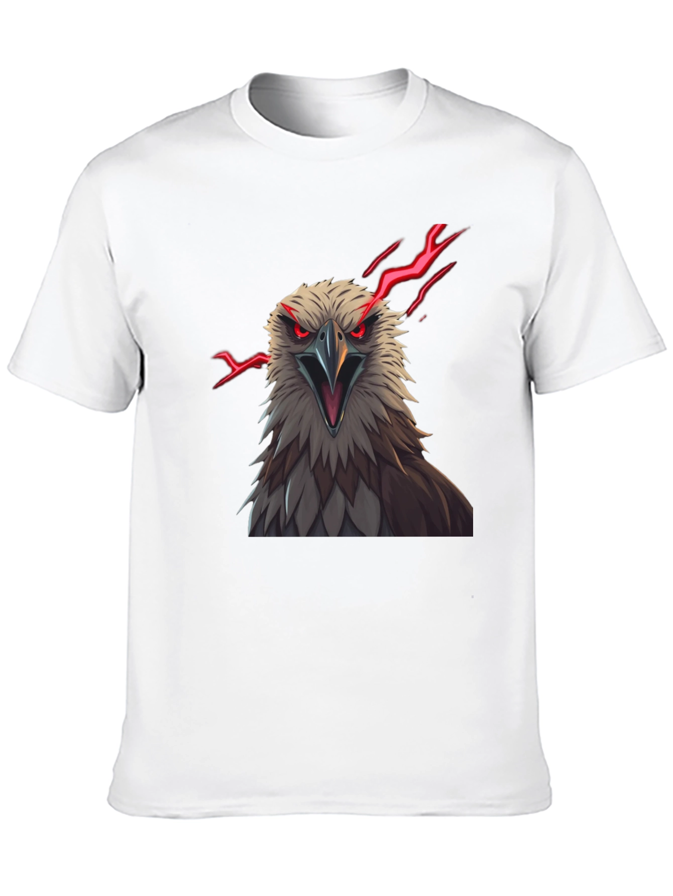 Mens Eagle Graphic Print Tee - Black