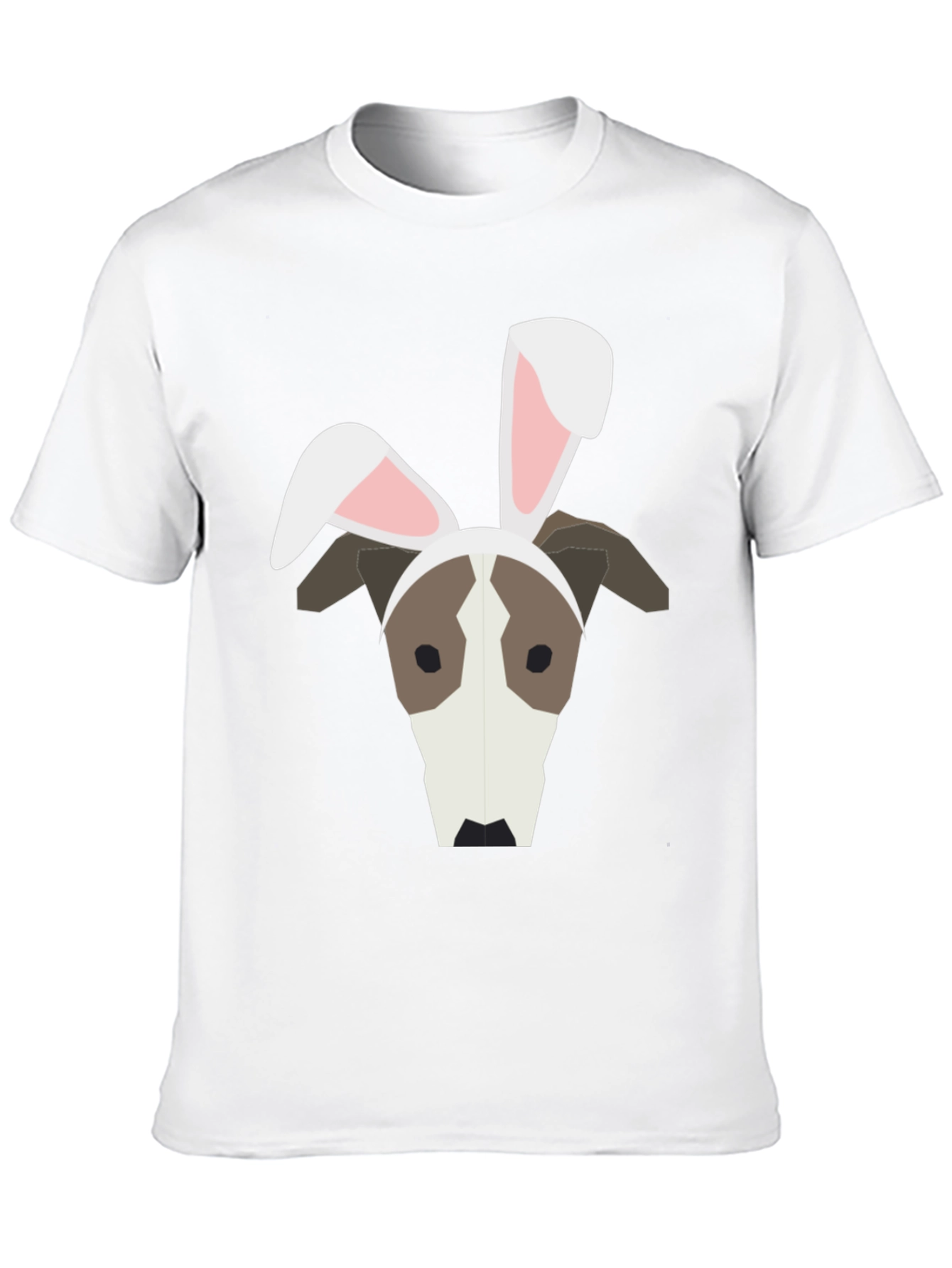 Dog with Bunny Ears Graphic T-Shirt