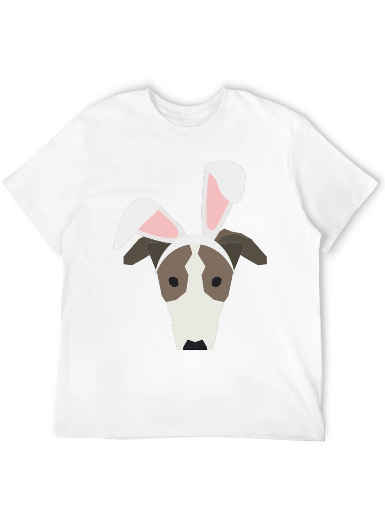 Dog with Bunny Ears Graphic T-Shirt