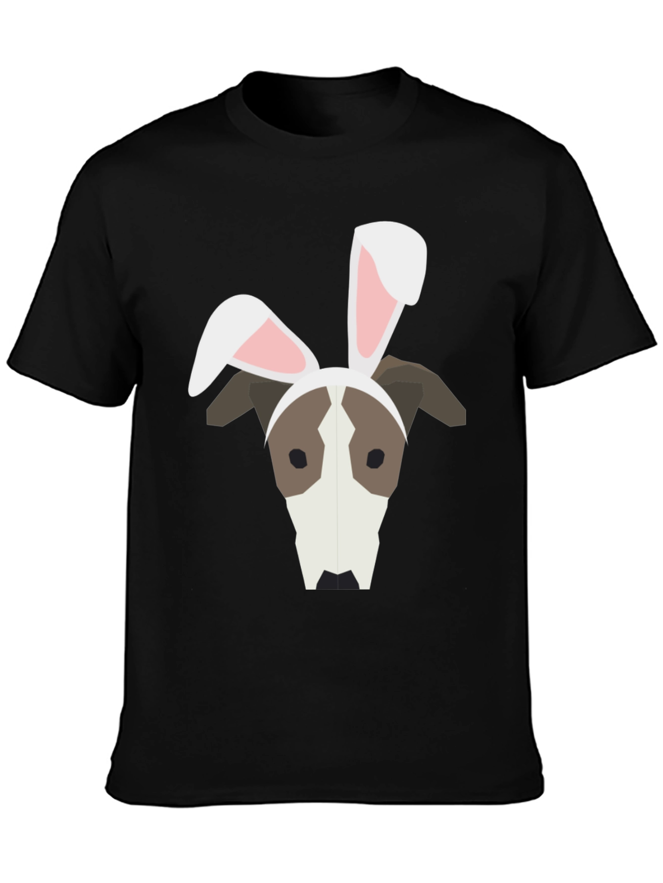 Dog with Bunny Ears Graphic T-Shirt