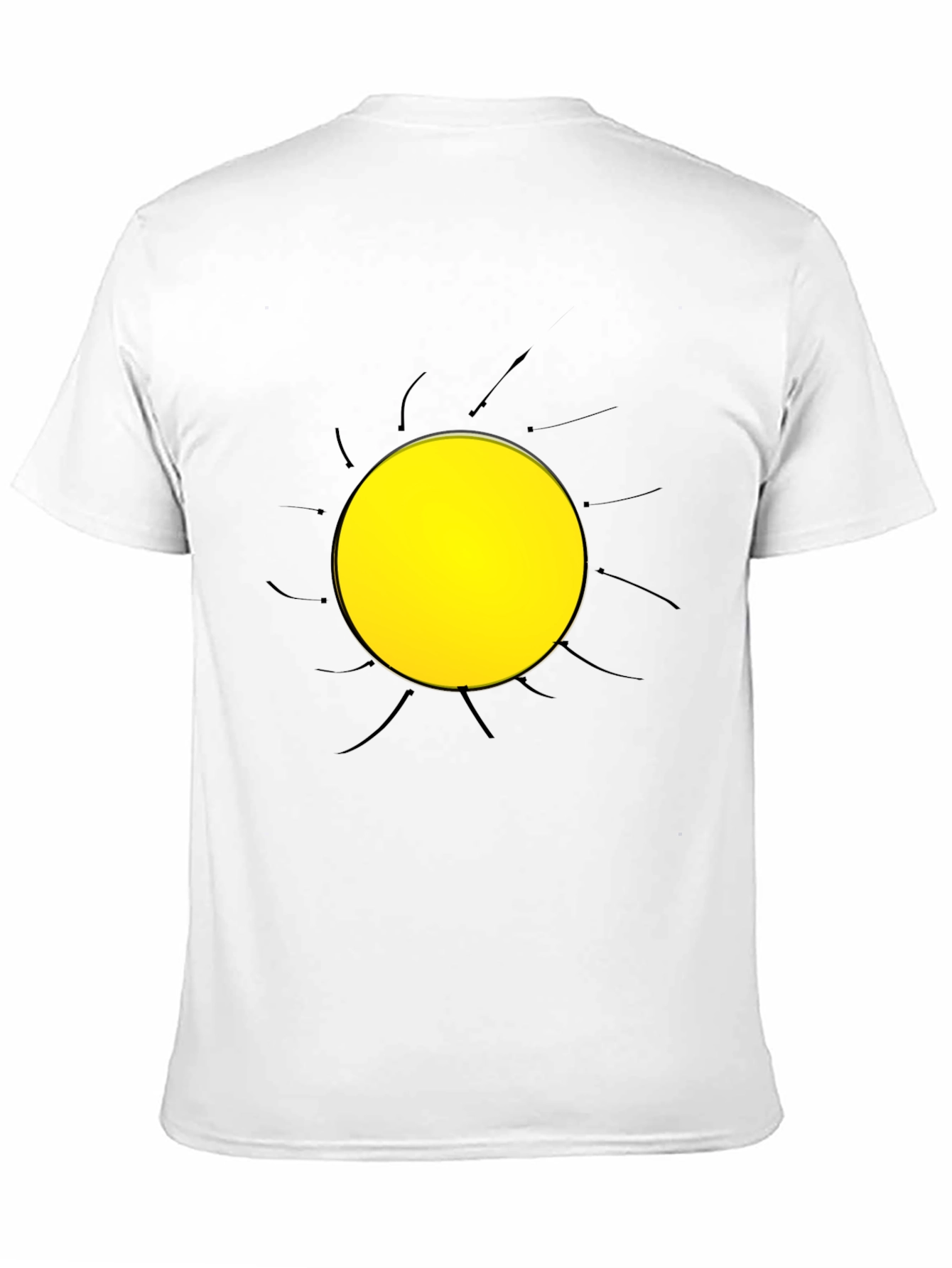Sun Graphic Black T-Shirt | Casual Style