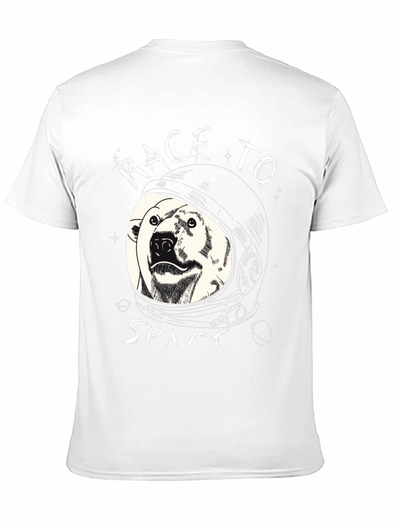 Race to Space Black Graphic Tee