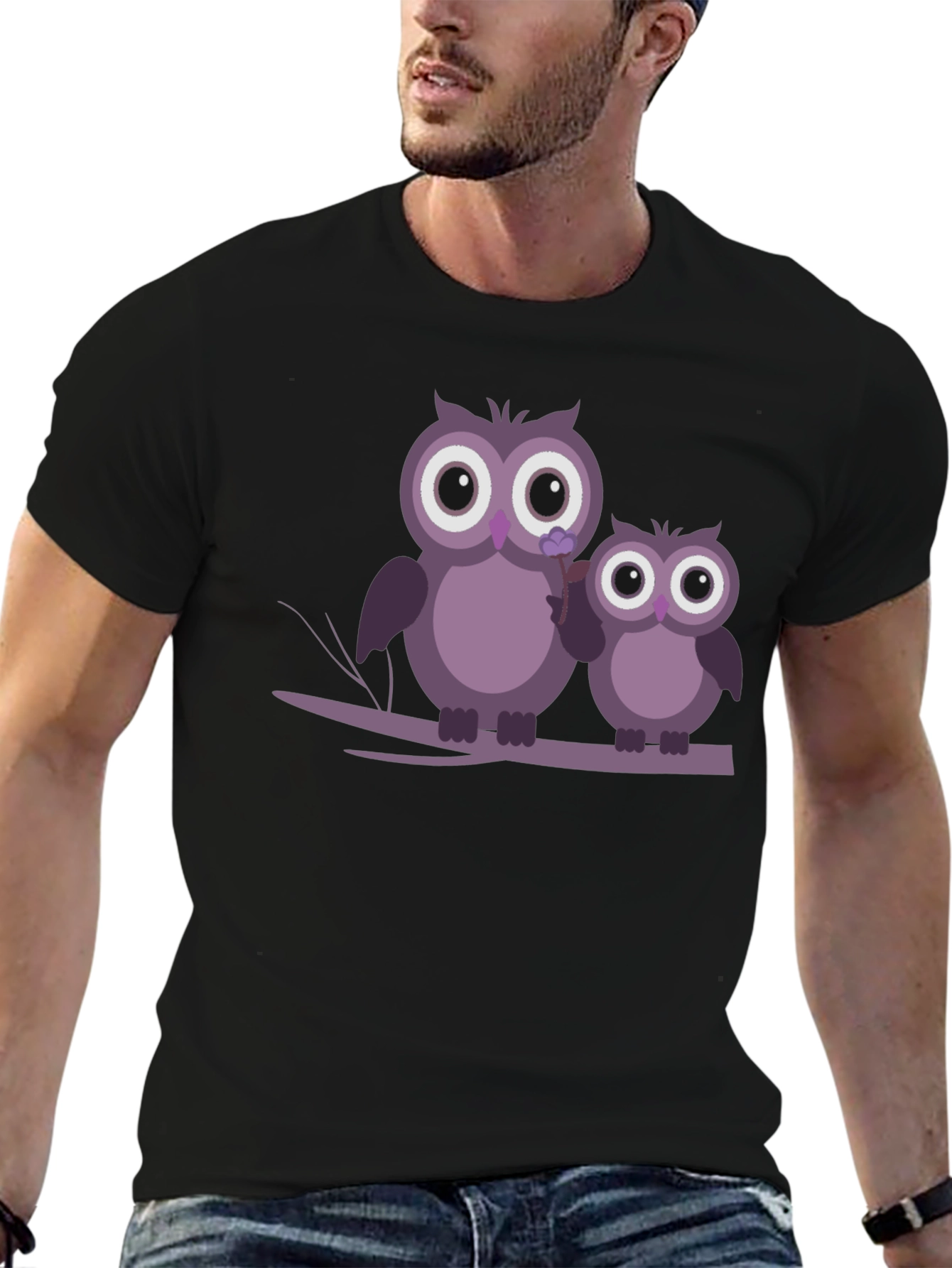 Owl Graphic Tee - Cute Bird Lovers T-Shirt