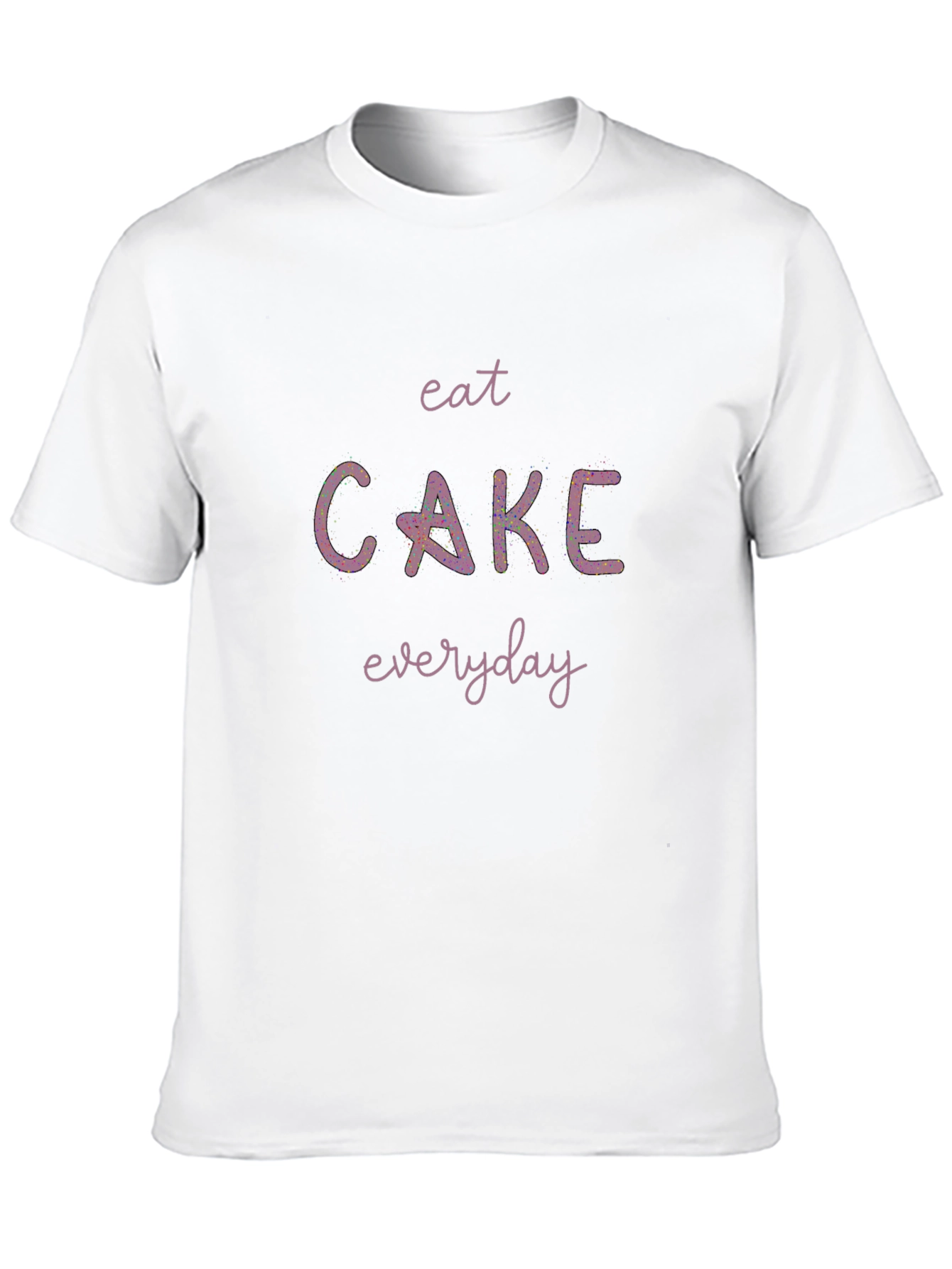 Eat Cake Everyday Black T-Shirt