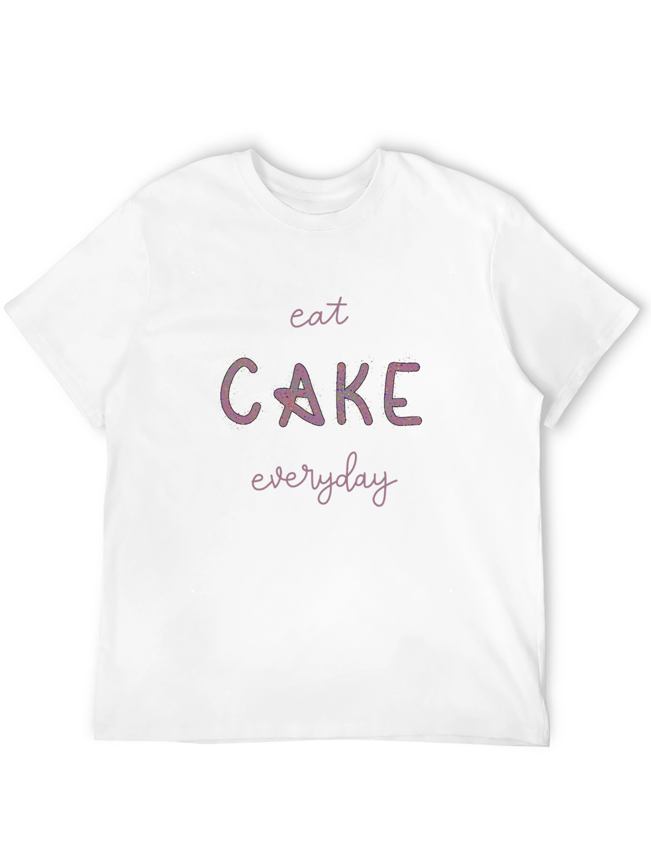 Eat Cake Everyday Black T-Shirt
