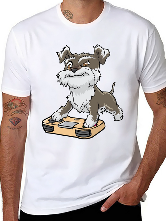 Dog Gamer T-Shirt - Schnauzer Video Game Tee