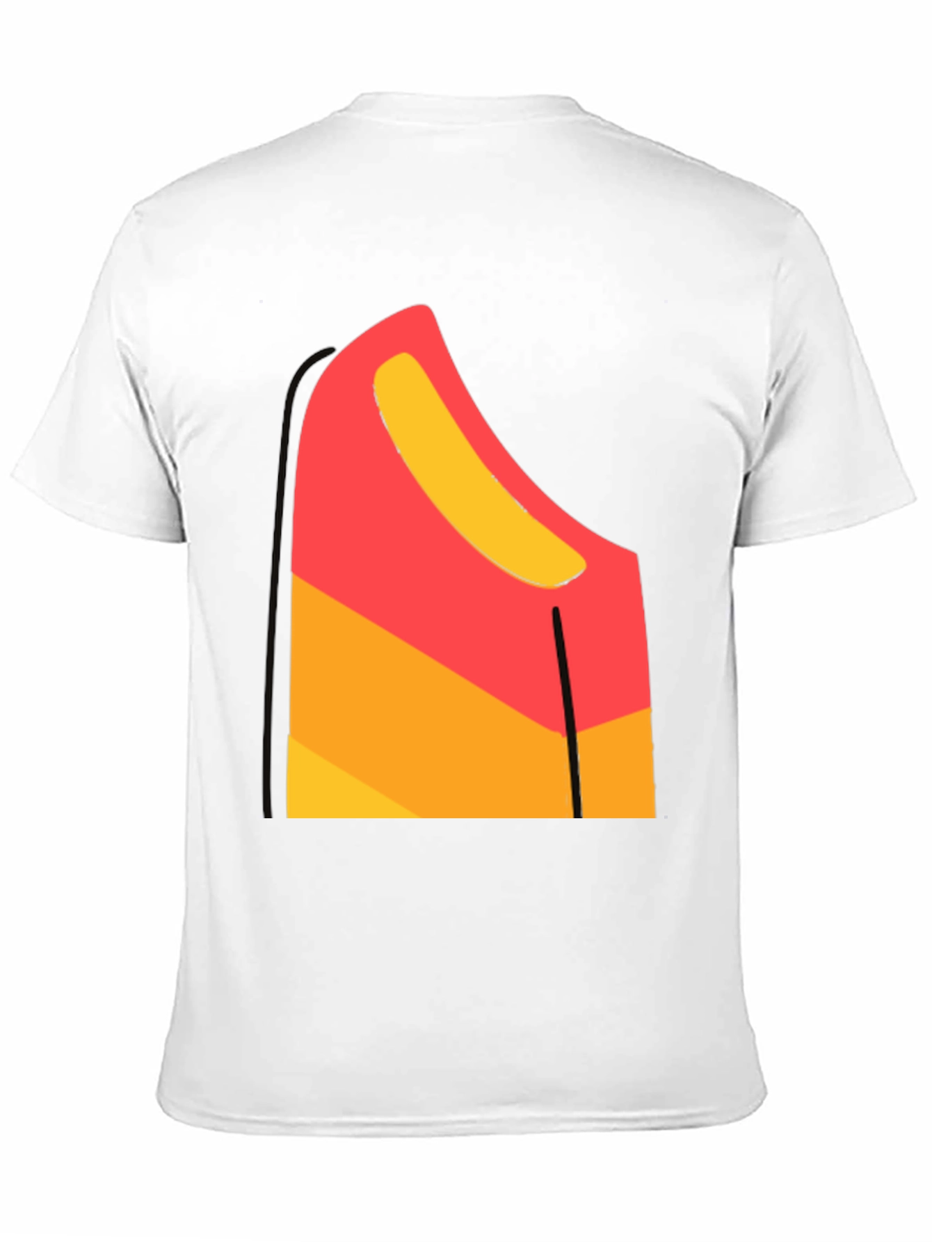 Modern Art Tee - Abstract Design Black T-Shirt