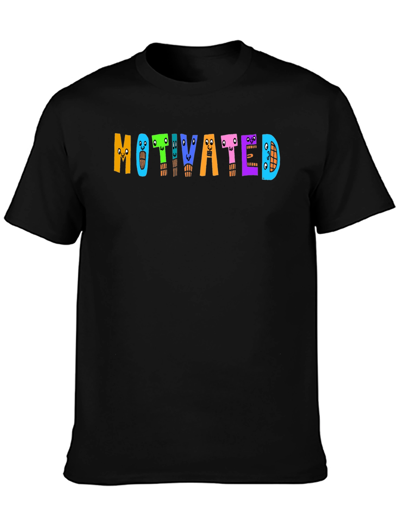 Motivated Graphic Print Crew Neck T-Shirt