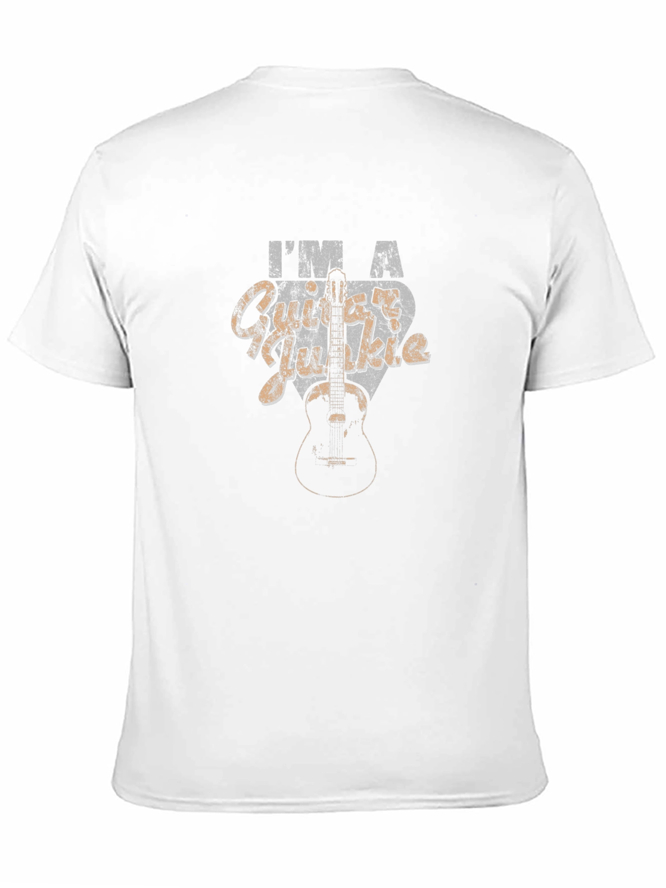 Guitar Player Black Graphic T-Shirt