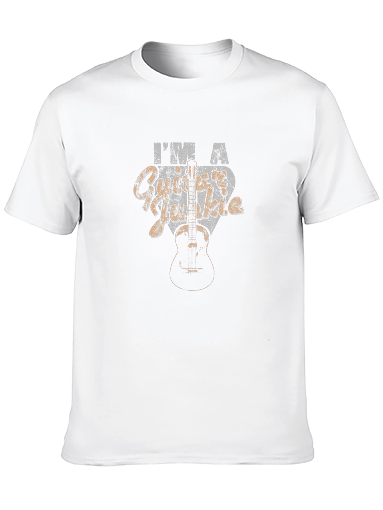 Guitar Player Black Graphic T-Shirt