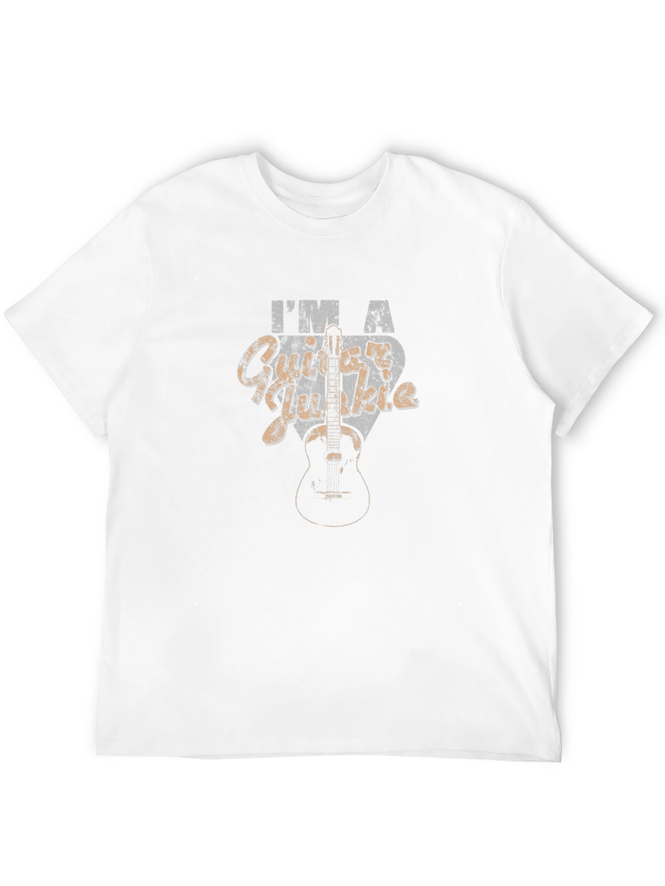 Guitar Player Black Graphic T-Shirt