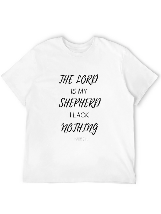 The Lord is My Shepherd Black T-Shirt