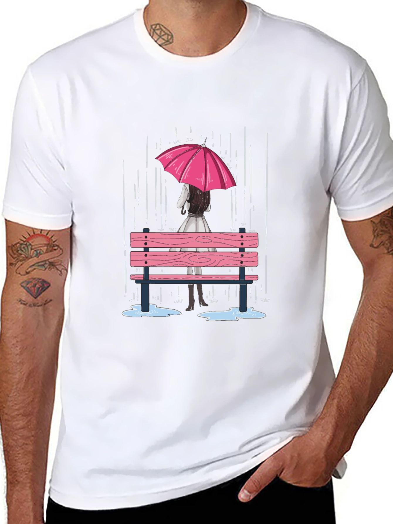 Rainy Day Bench Graphic Tee