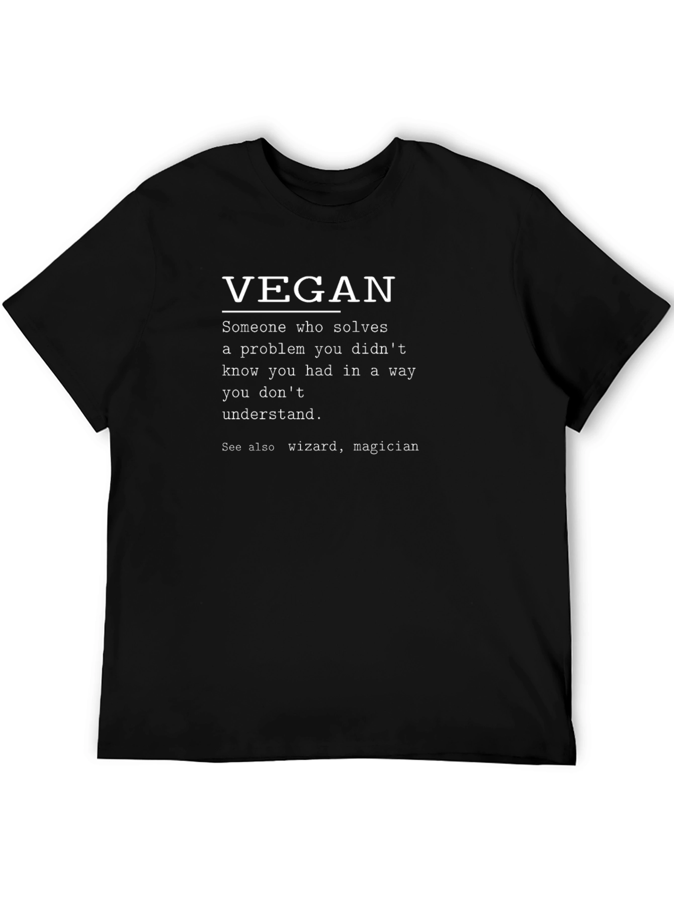 Vegan Definition T-Shirt: Funny Vegetarian Tee