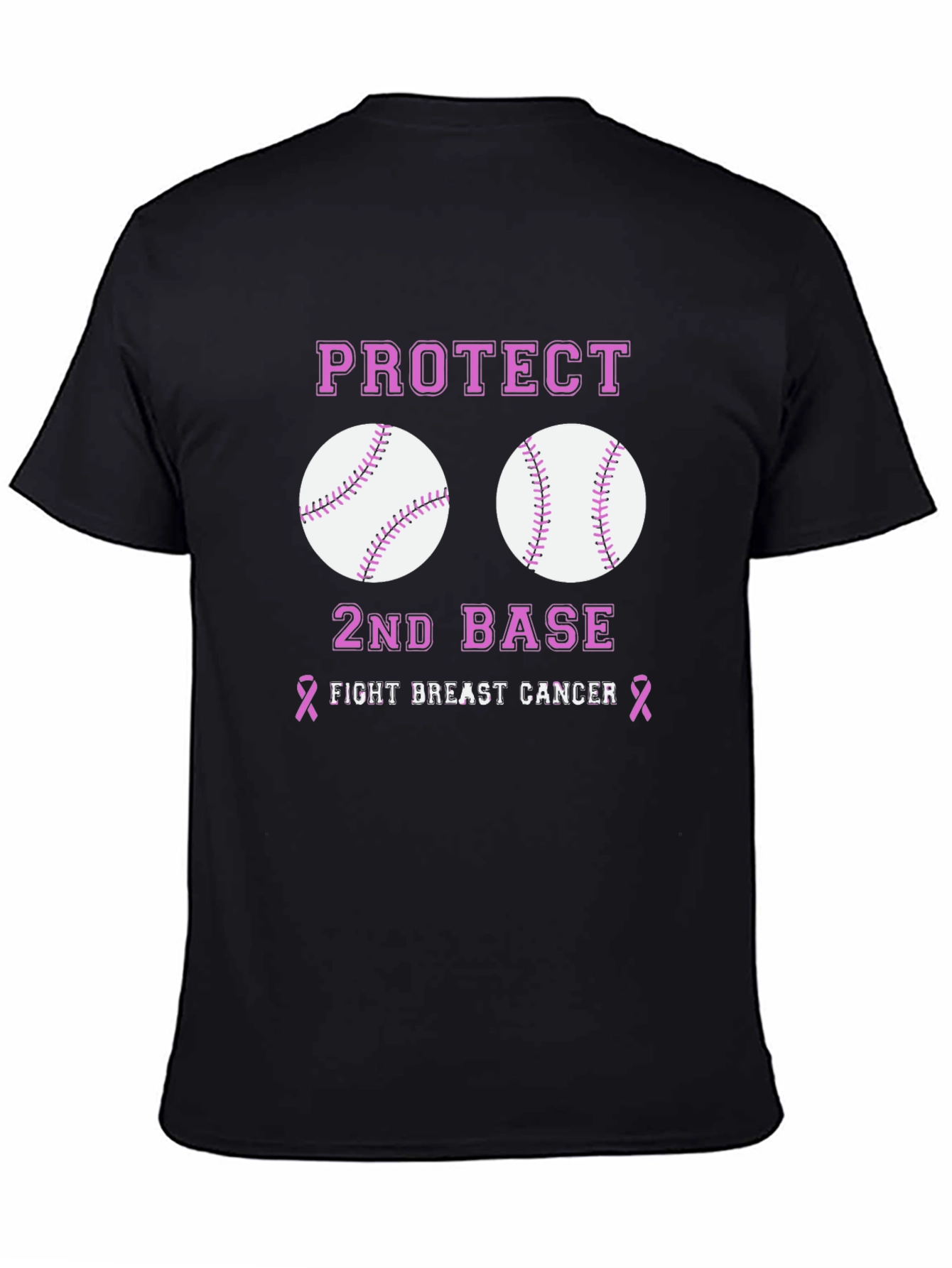 Protect 2nd Base Breast Cancer Awareness T-Shirt