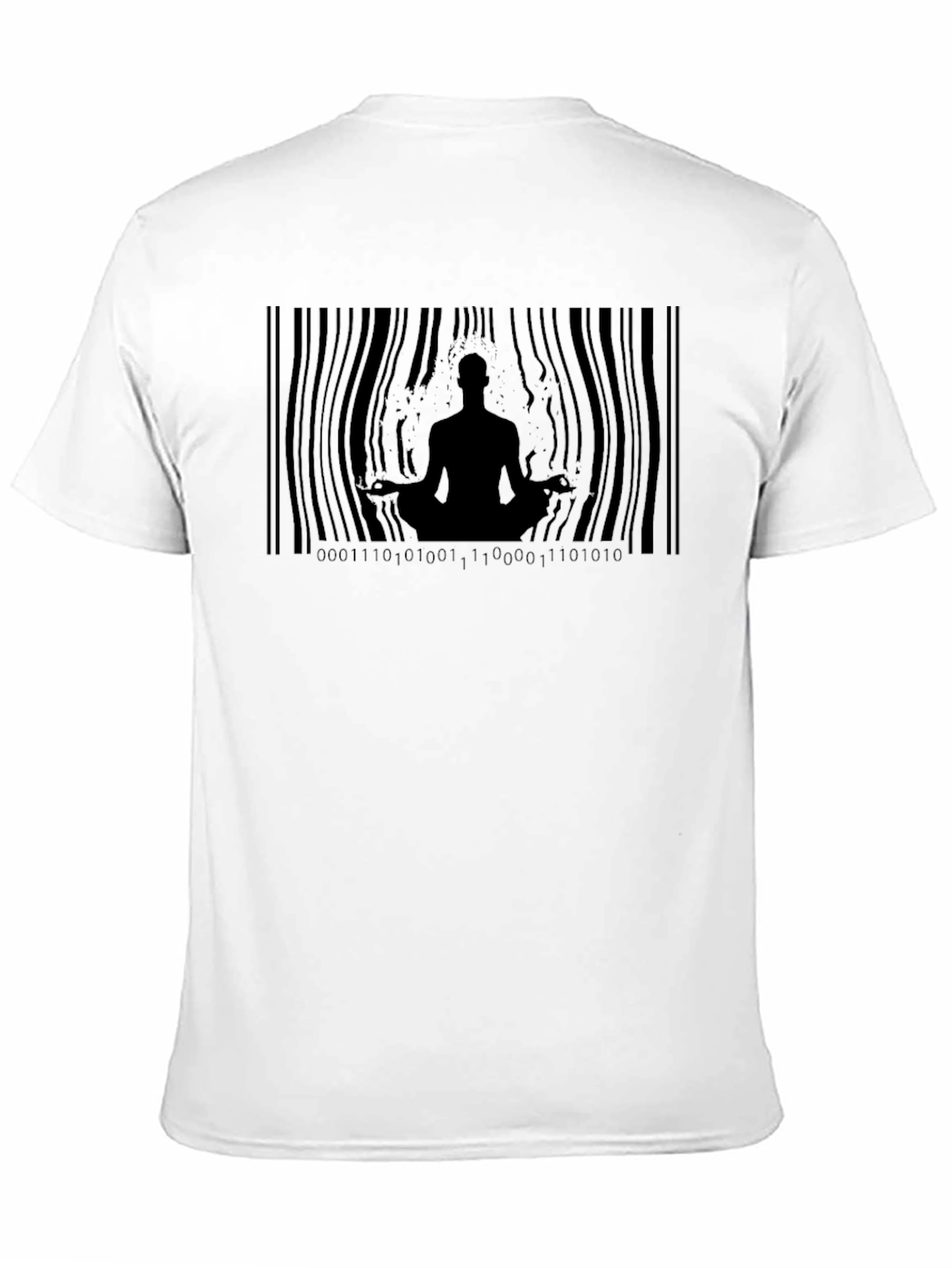 Meditative Binary Barcode T-Shirt