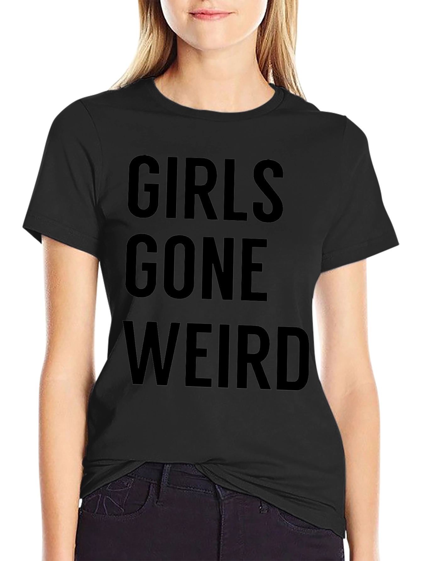 Girls Gone Weird T-Shirt - Black Graphic Tee