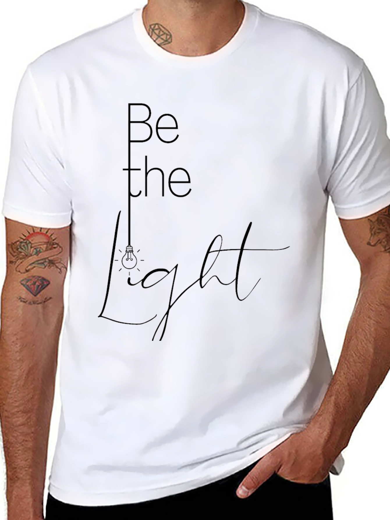 Be The Light Stylish Graphic Tee