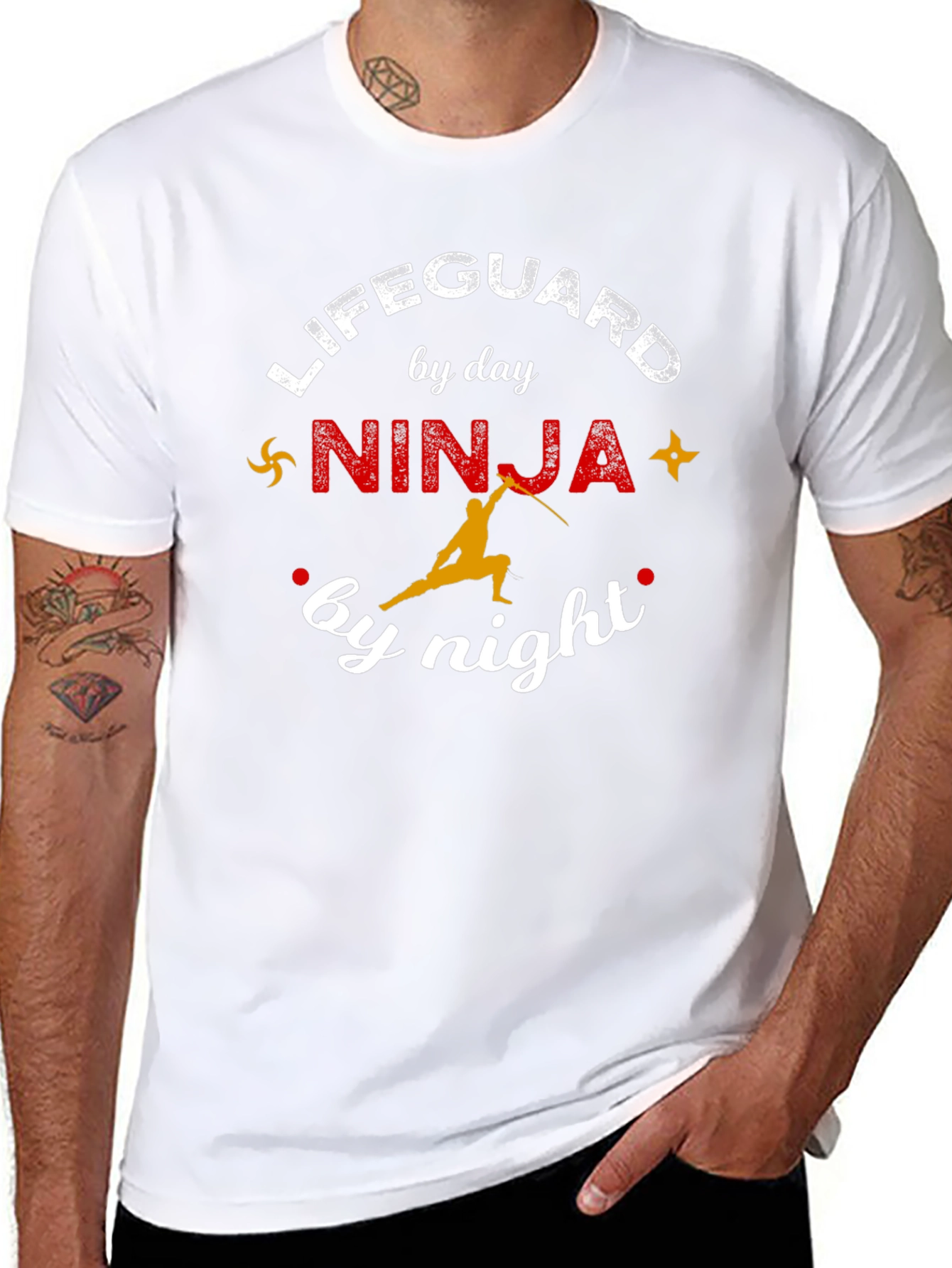 Lifeguard by Day Ninja by Night Graphic T-Shirt
