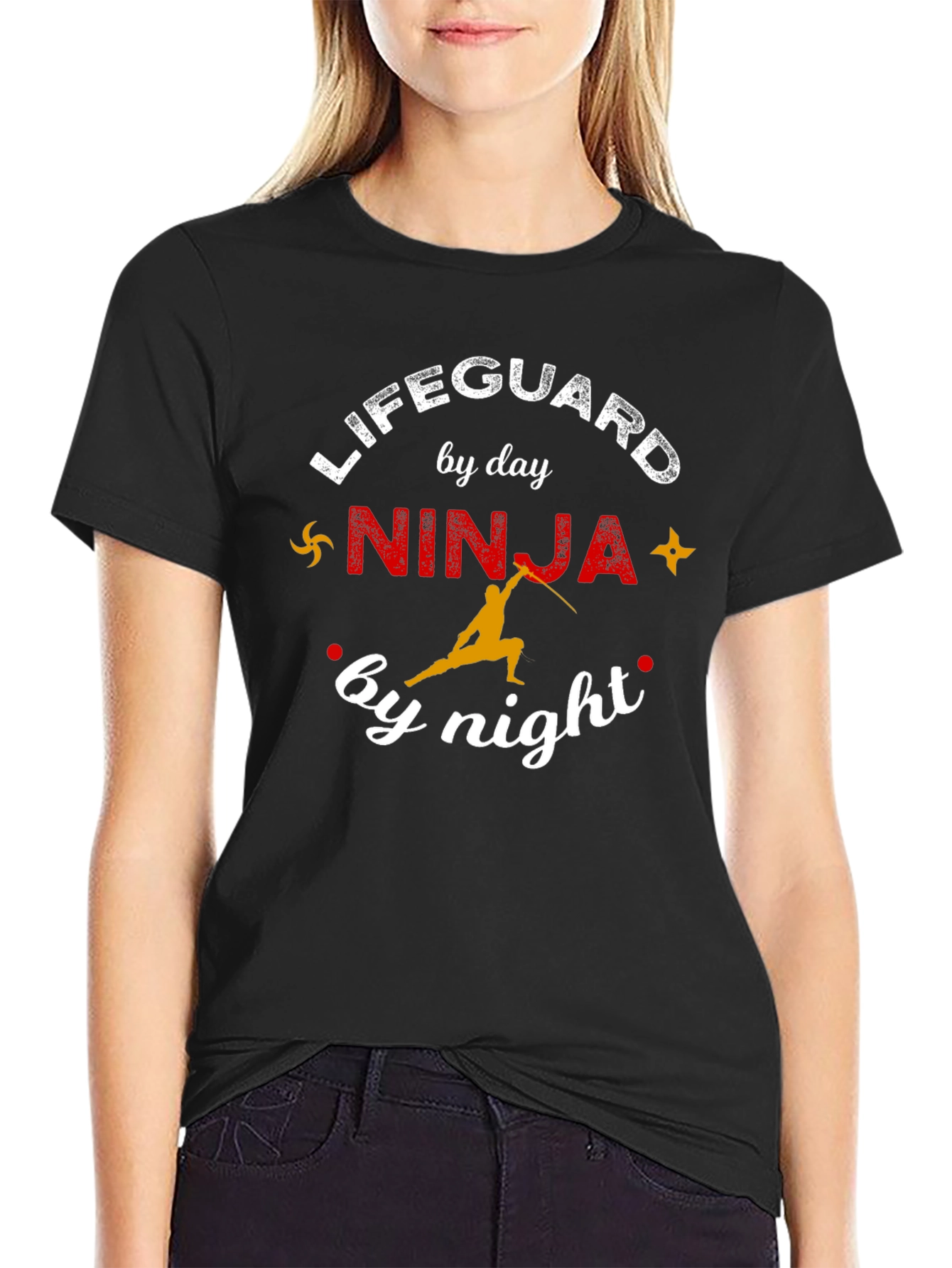 Lifeguard by Day Ninja by Night Graphic T-Shirt
