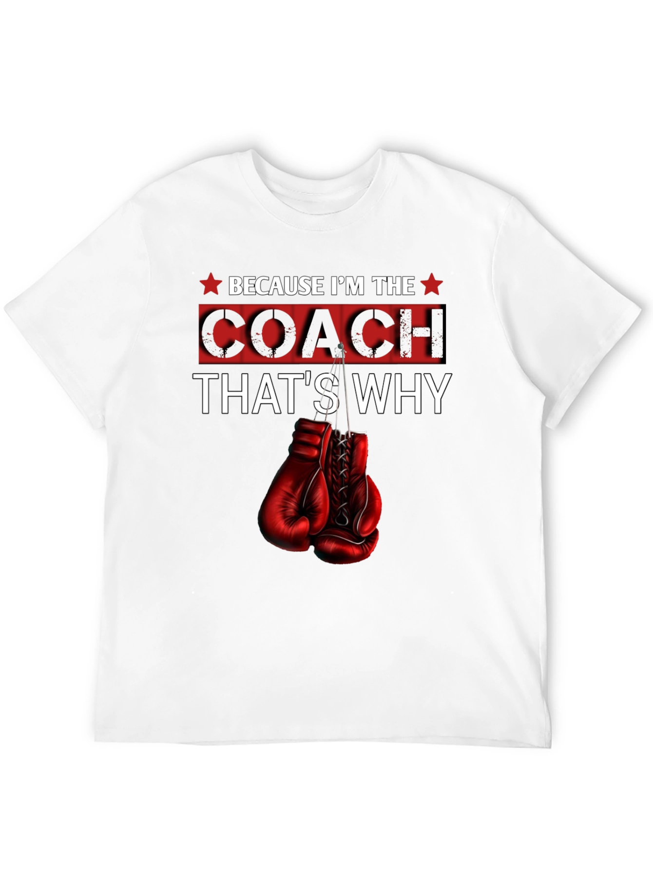 Coach T-Shirt - Boxing Gloves Design
