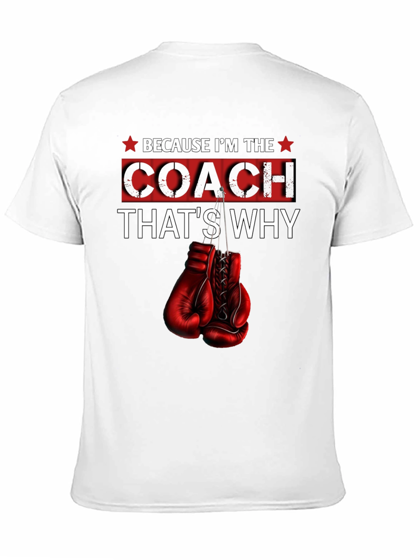 Coach T-Shirt - Boxing Gloves Design