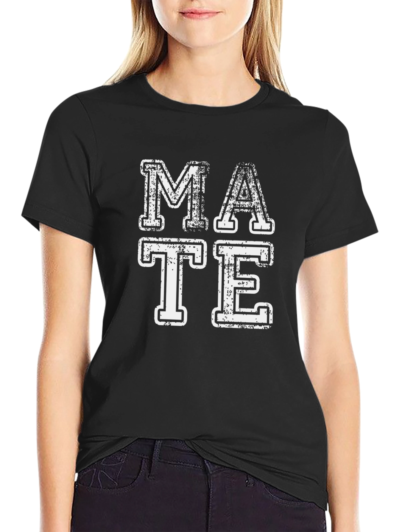 MATE Funny Distressed Graphic Tee