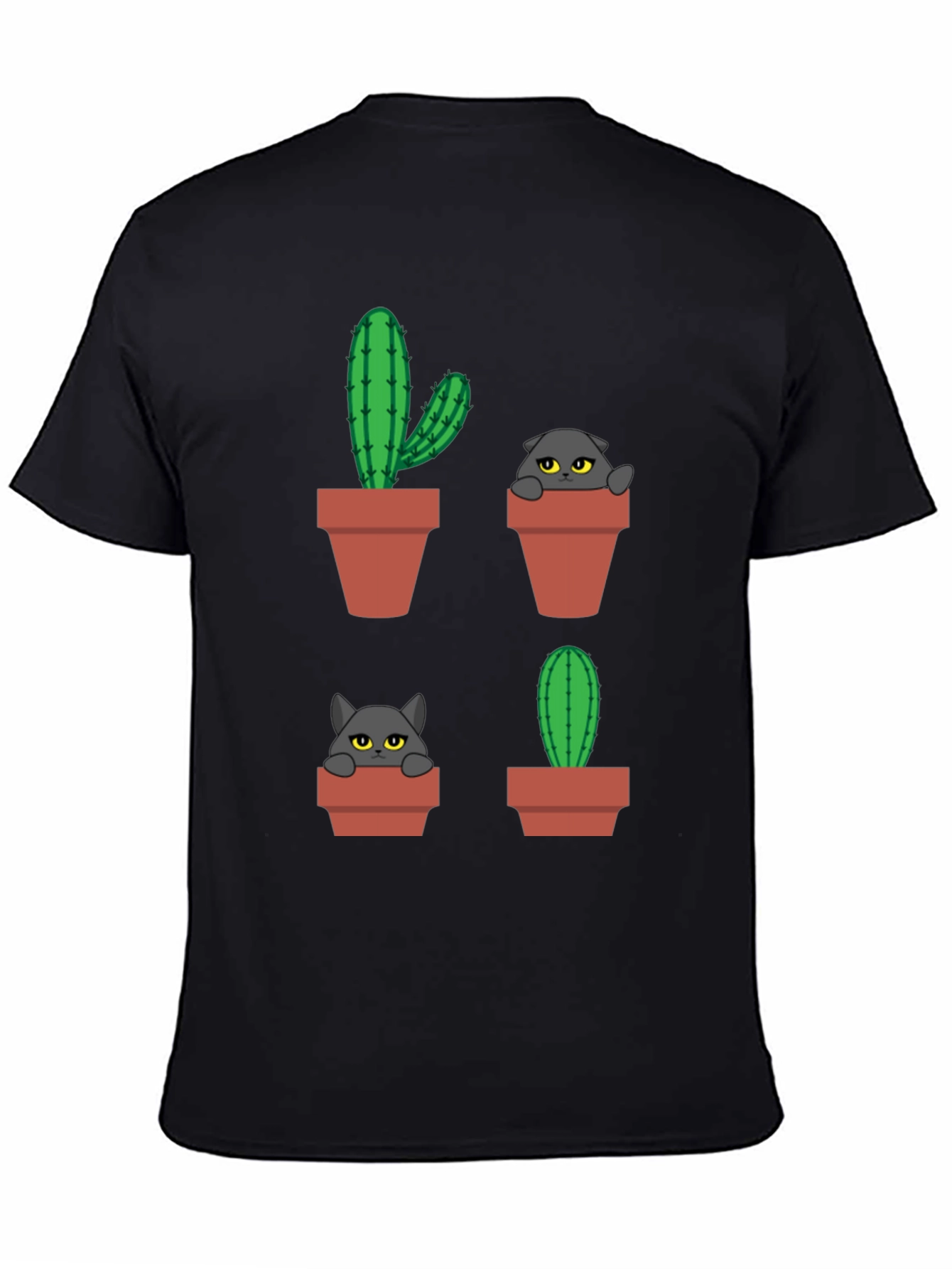 Cactus Cat T-Shirt - Plant Lover Tee