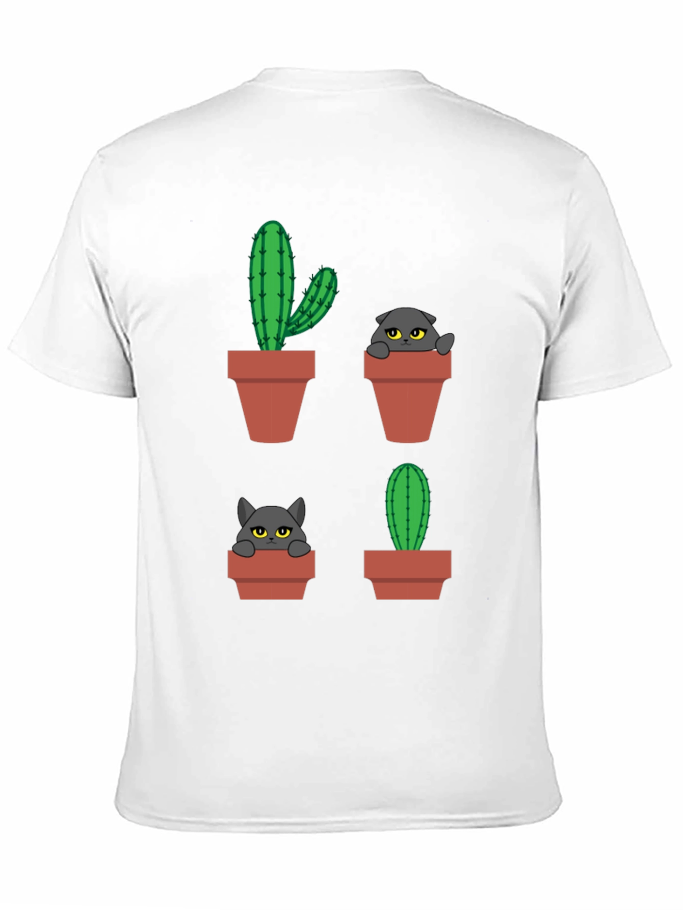 Cactus Cat T-Shirt - Plant Lover Tee