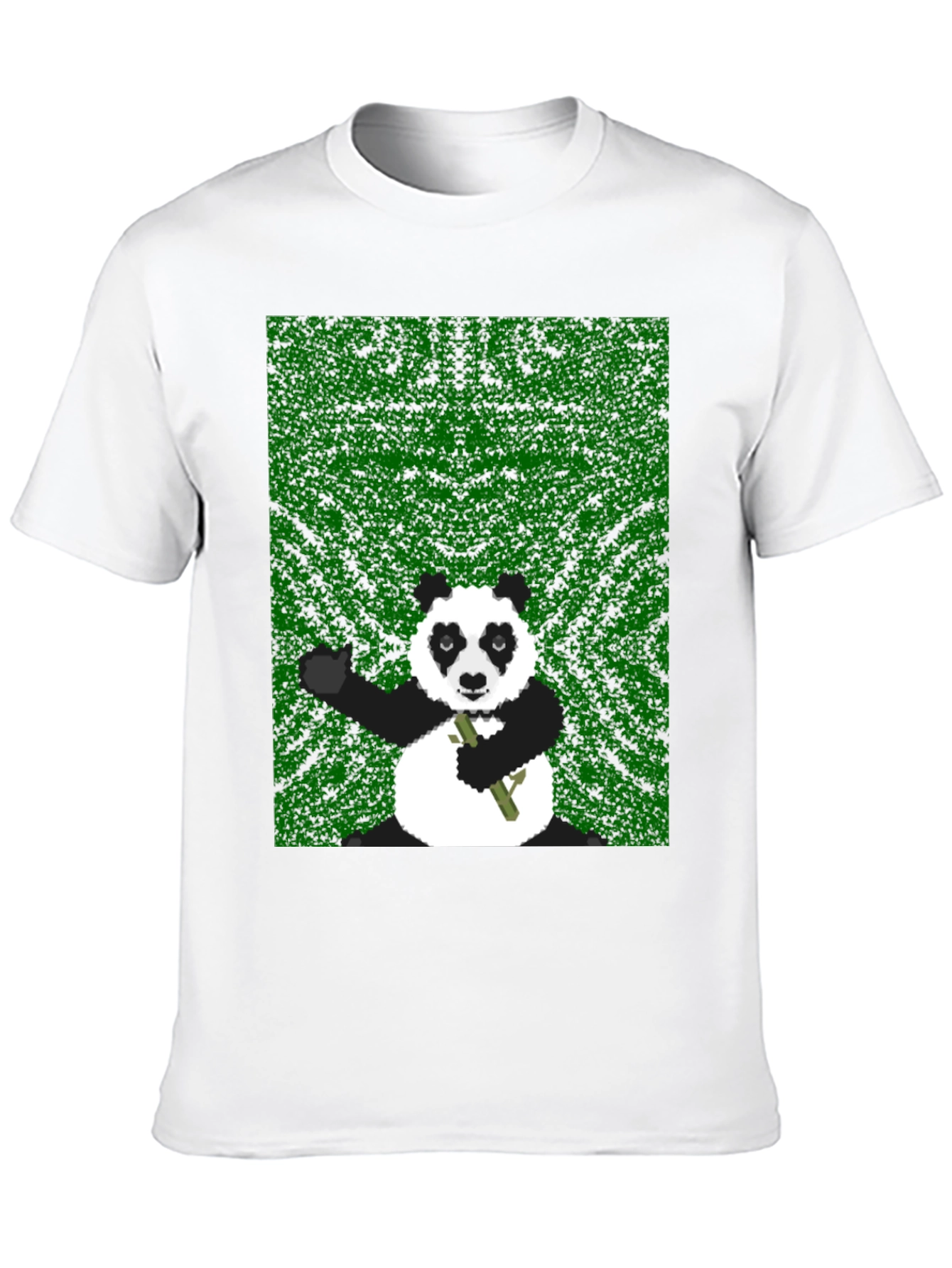 Pixel Panda Graphic Tee - Black