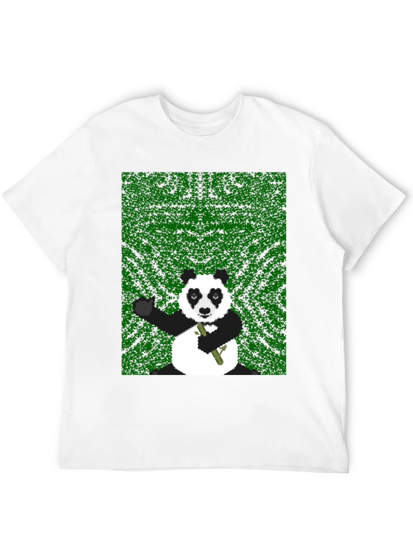 Pixel Panda Graphic Tee - Black