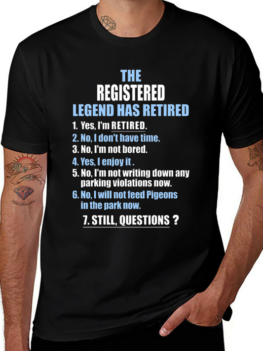 Registered Legend Retired Graphic T-Shirt