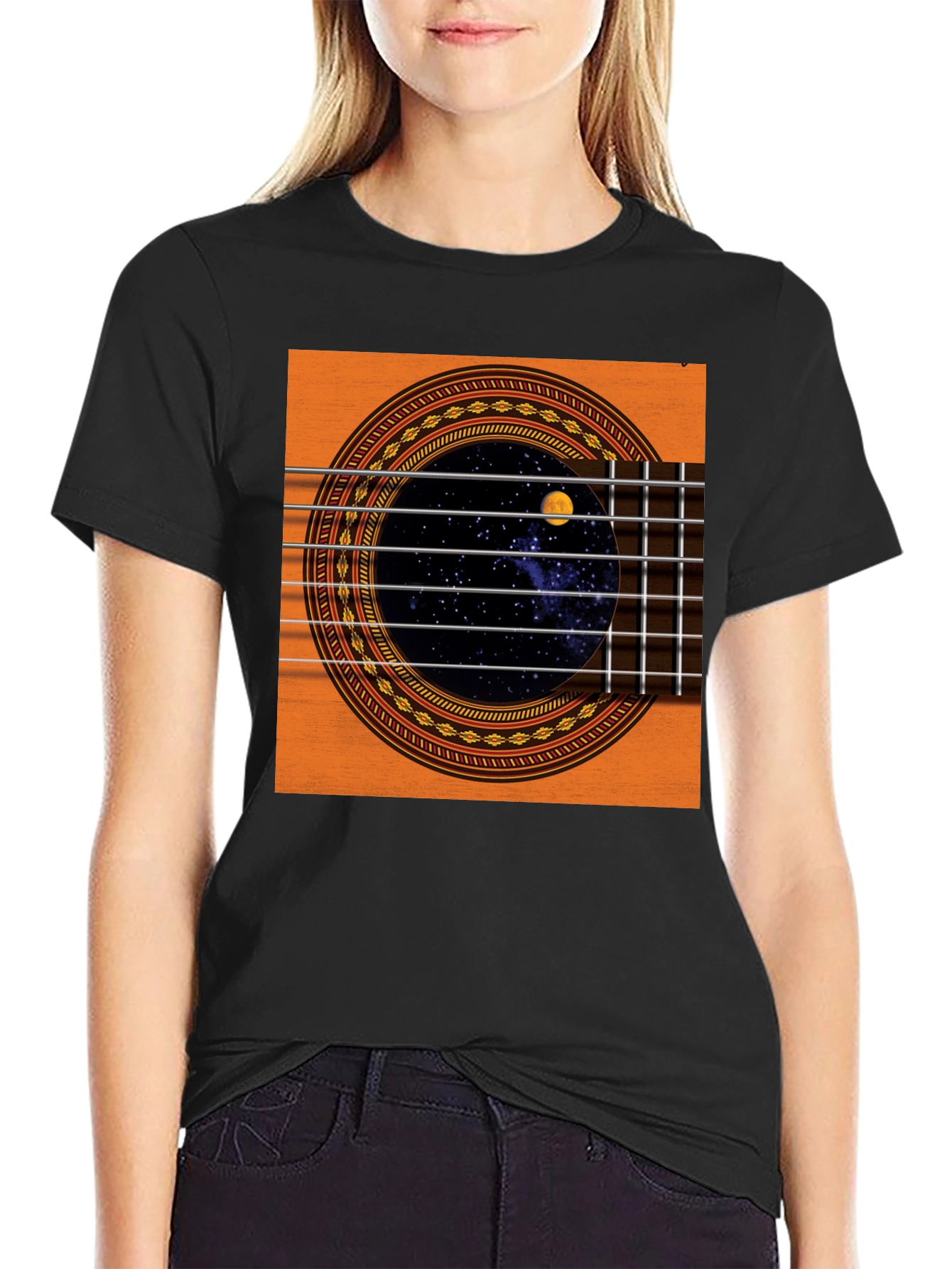 Guitar Space T-Shirt - Black