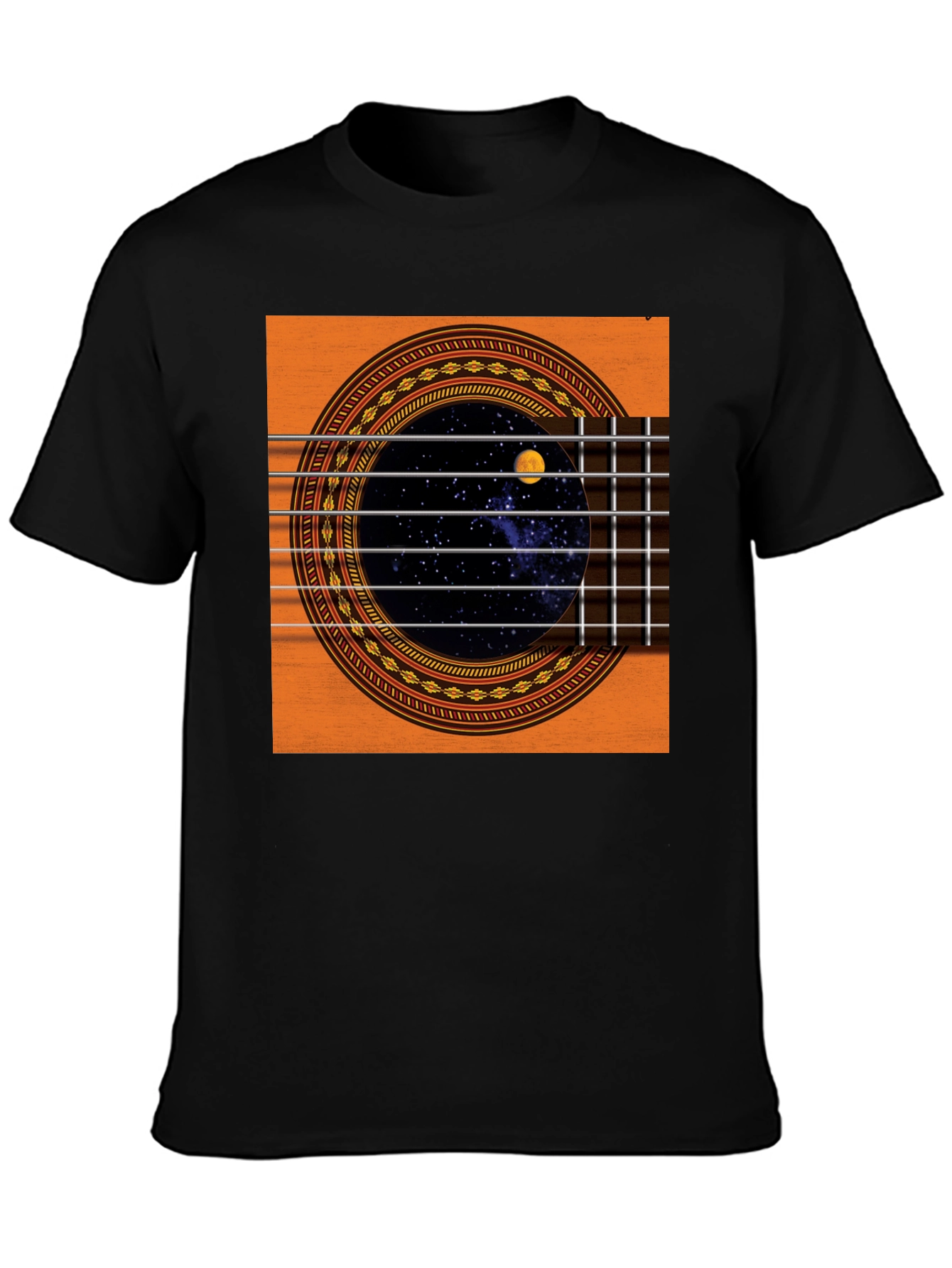 Guitar Space T-Shirt - Black