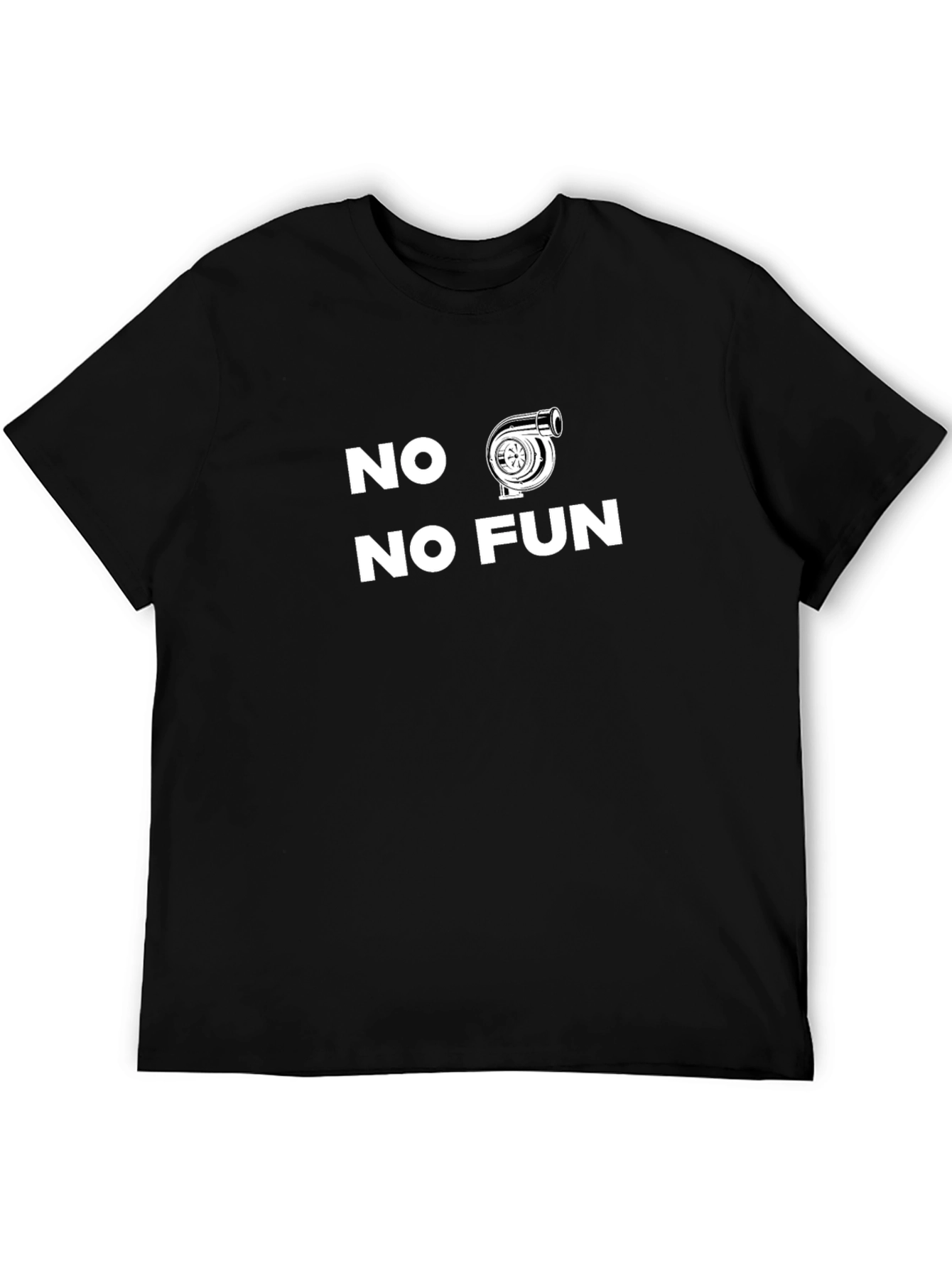 No Turbo No Fun - Black Graphic Tee
