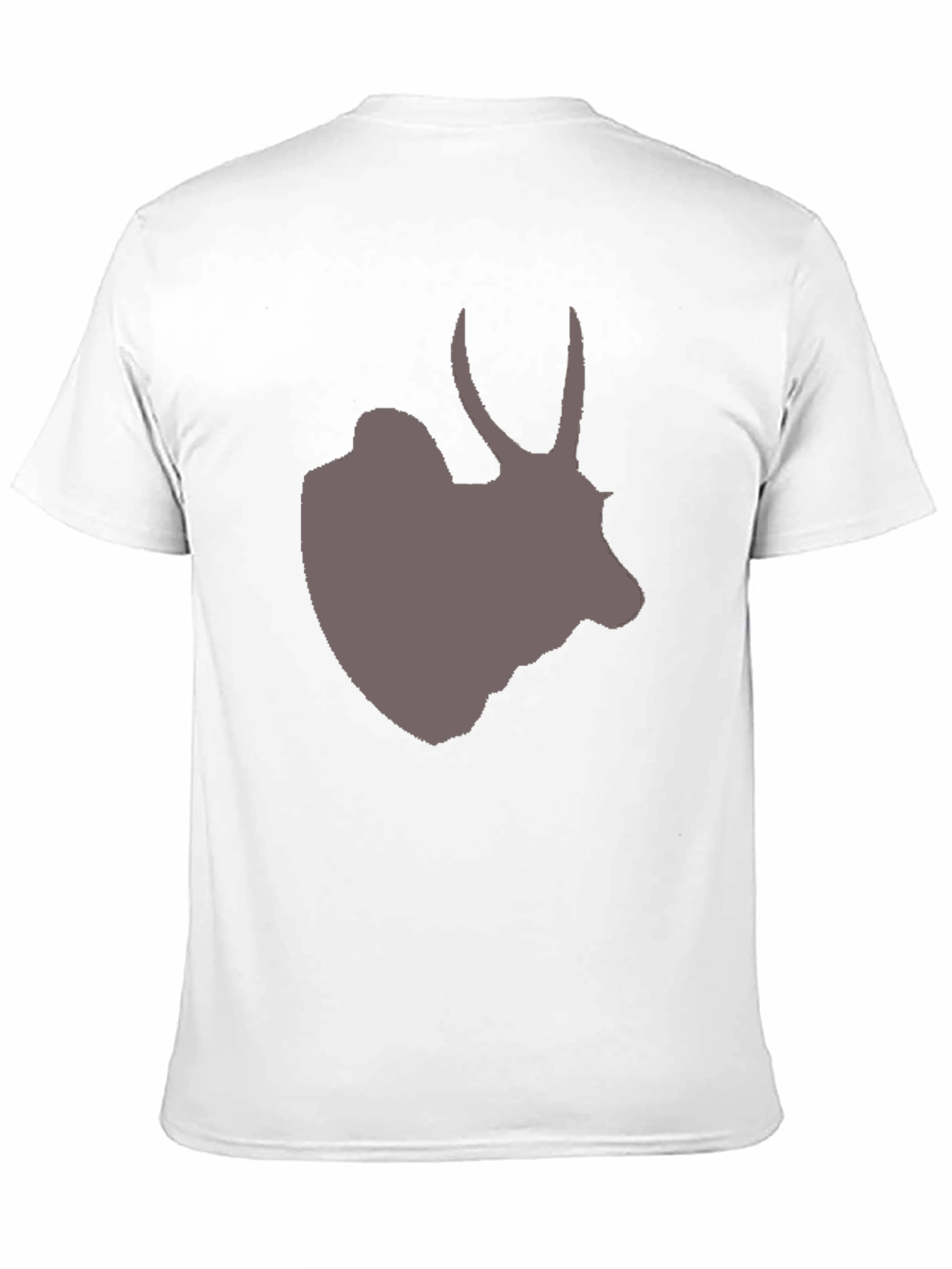 Mens Black T-Shirt with Antelope Graphic Tee
