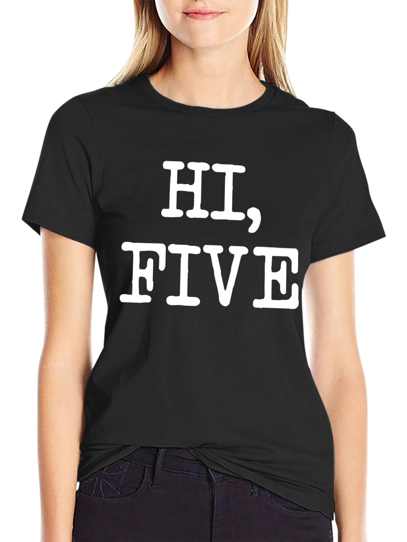 Hi Five Graphic Tee - Funny Casual T-Shirt