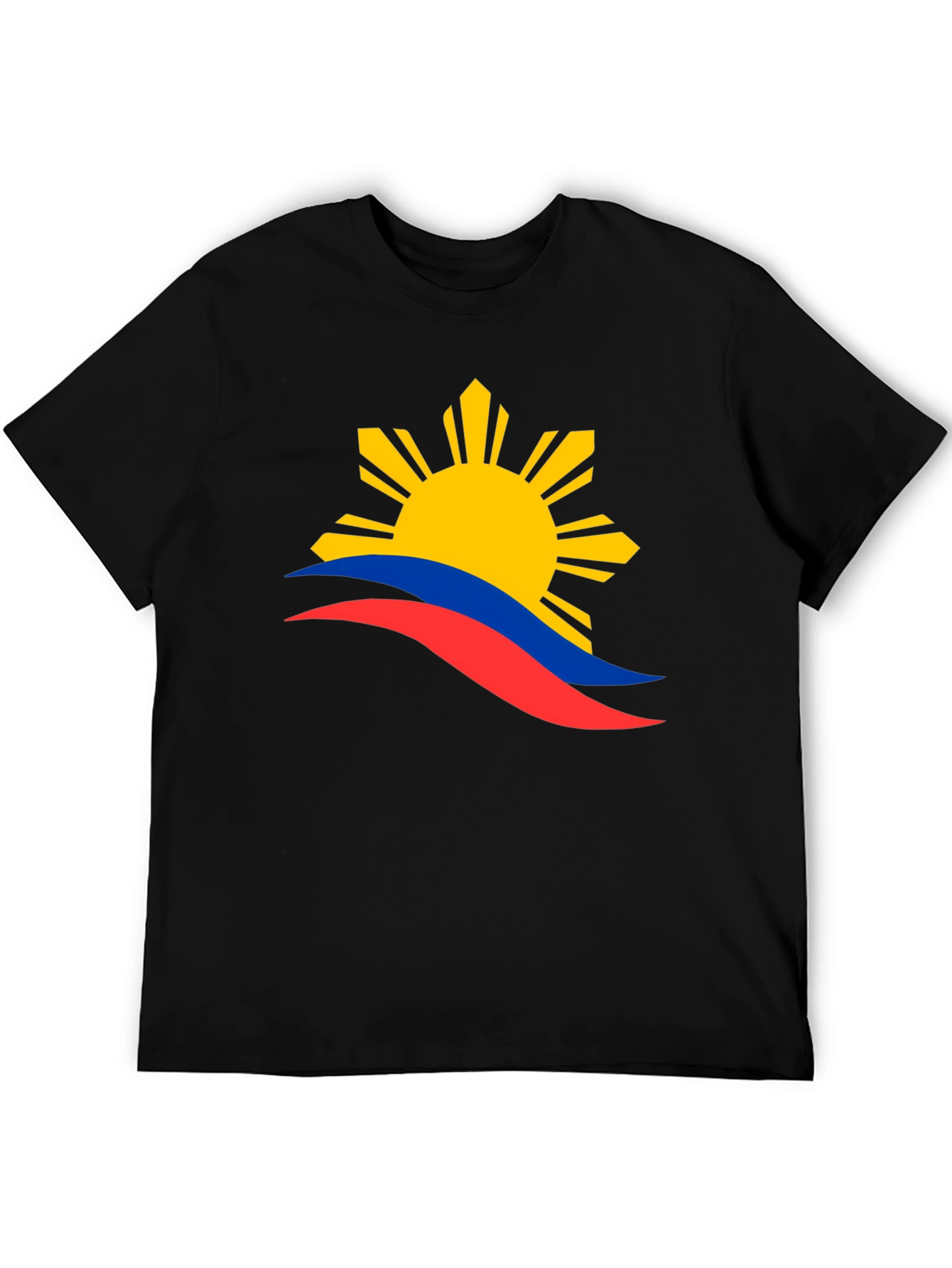 Philippines Flag Graphic T-Shirt - Black