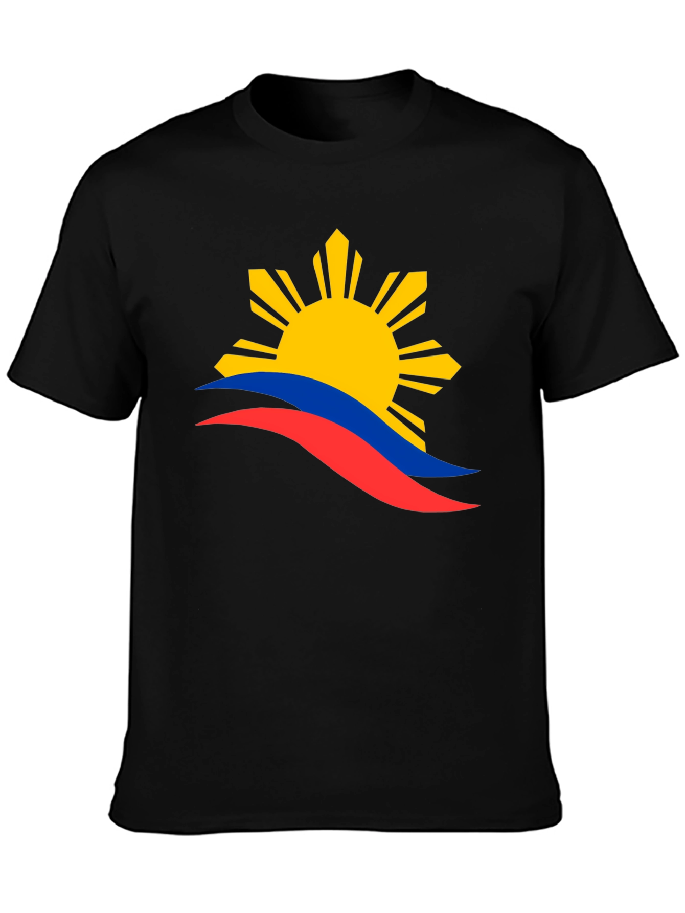 Philippines Flag Graphic T-Shirt - Black